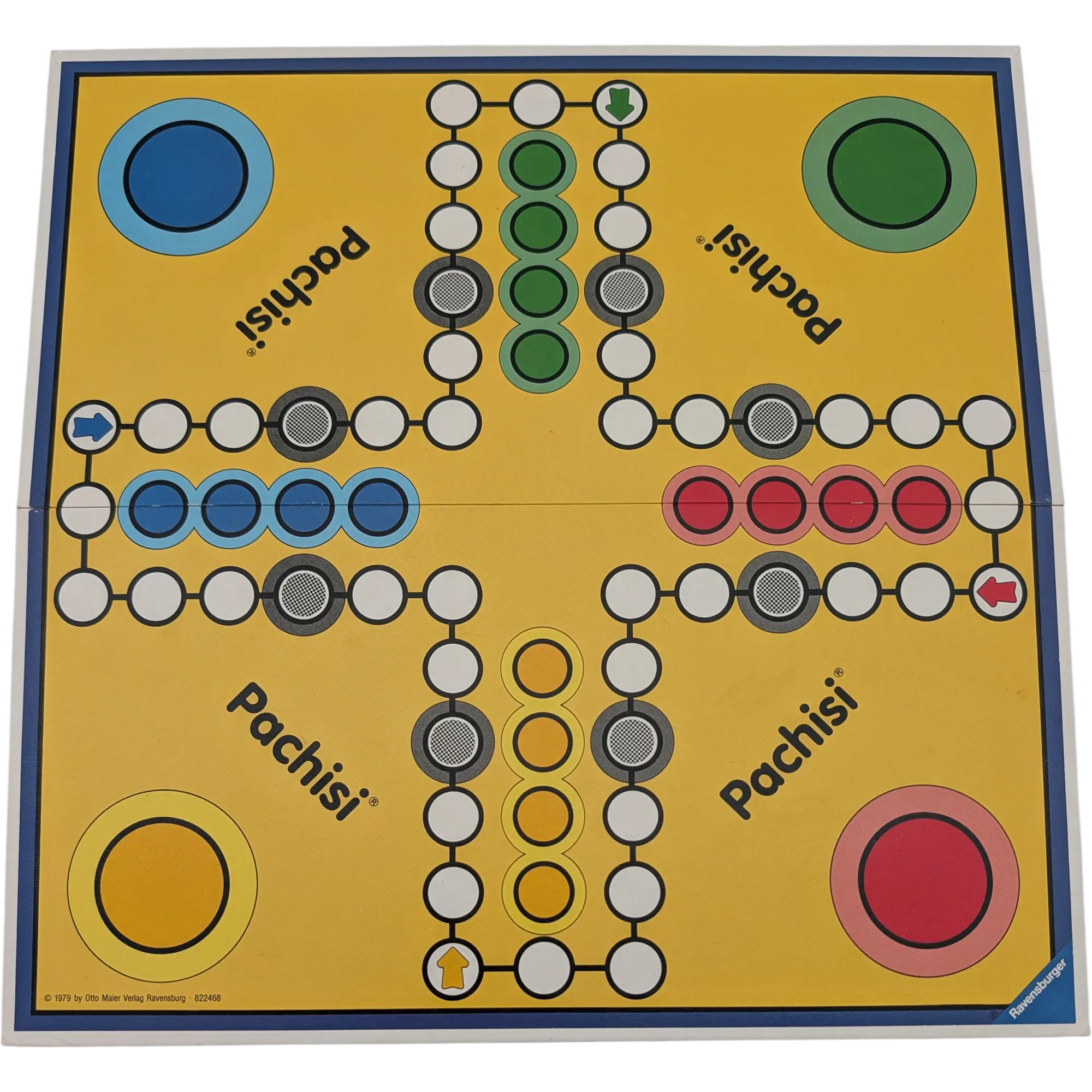 Spielplan Spielbrett Pachisi und Malefiz Wendespielplan
