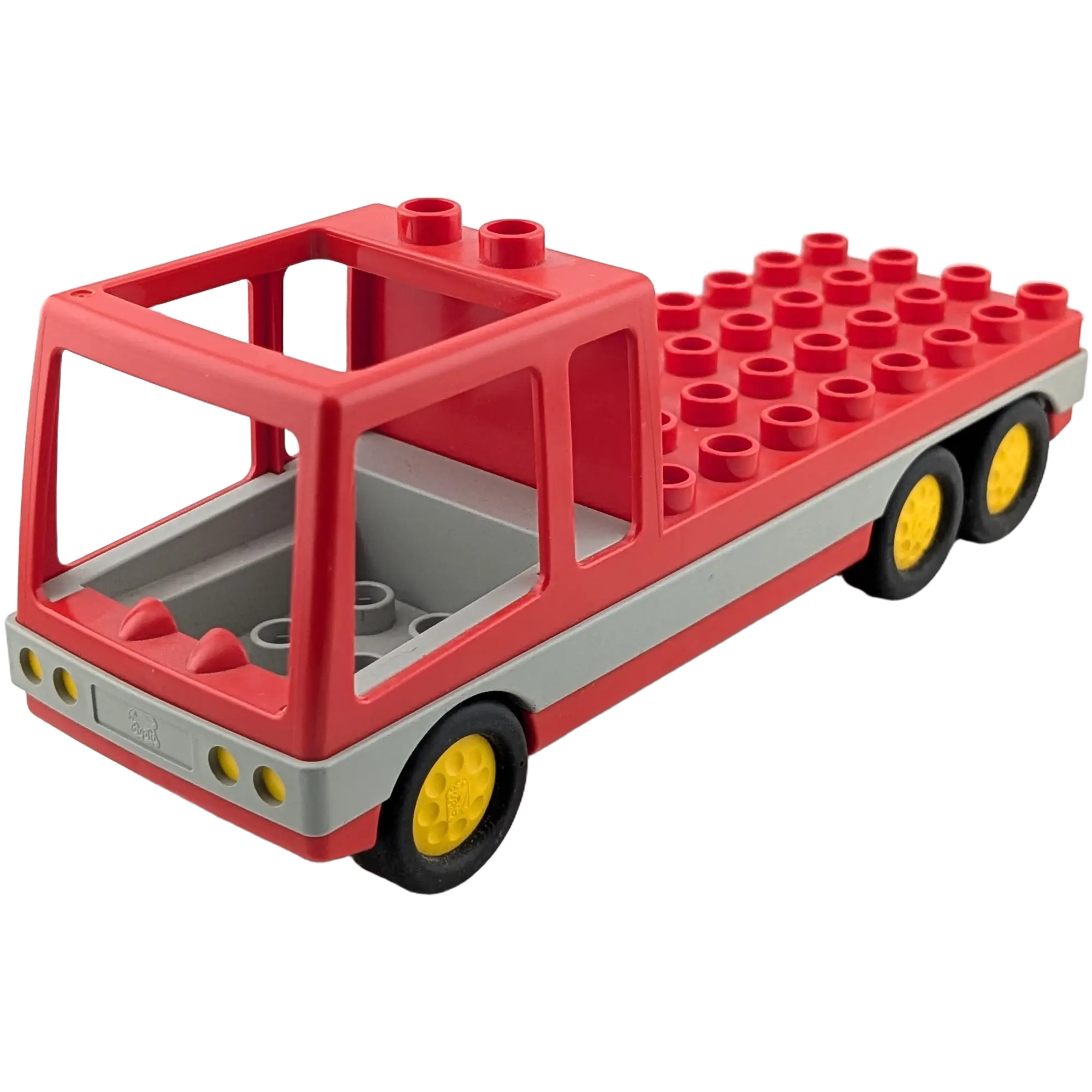Lego Duplo Feuerwehrauto Lastwagen 4x12 Rot Grau extra lang
