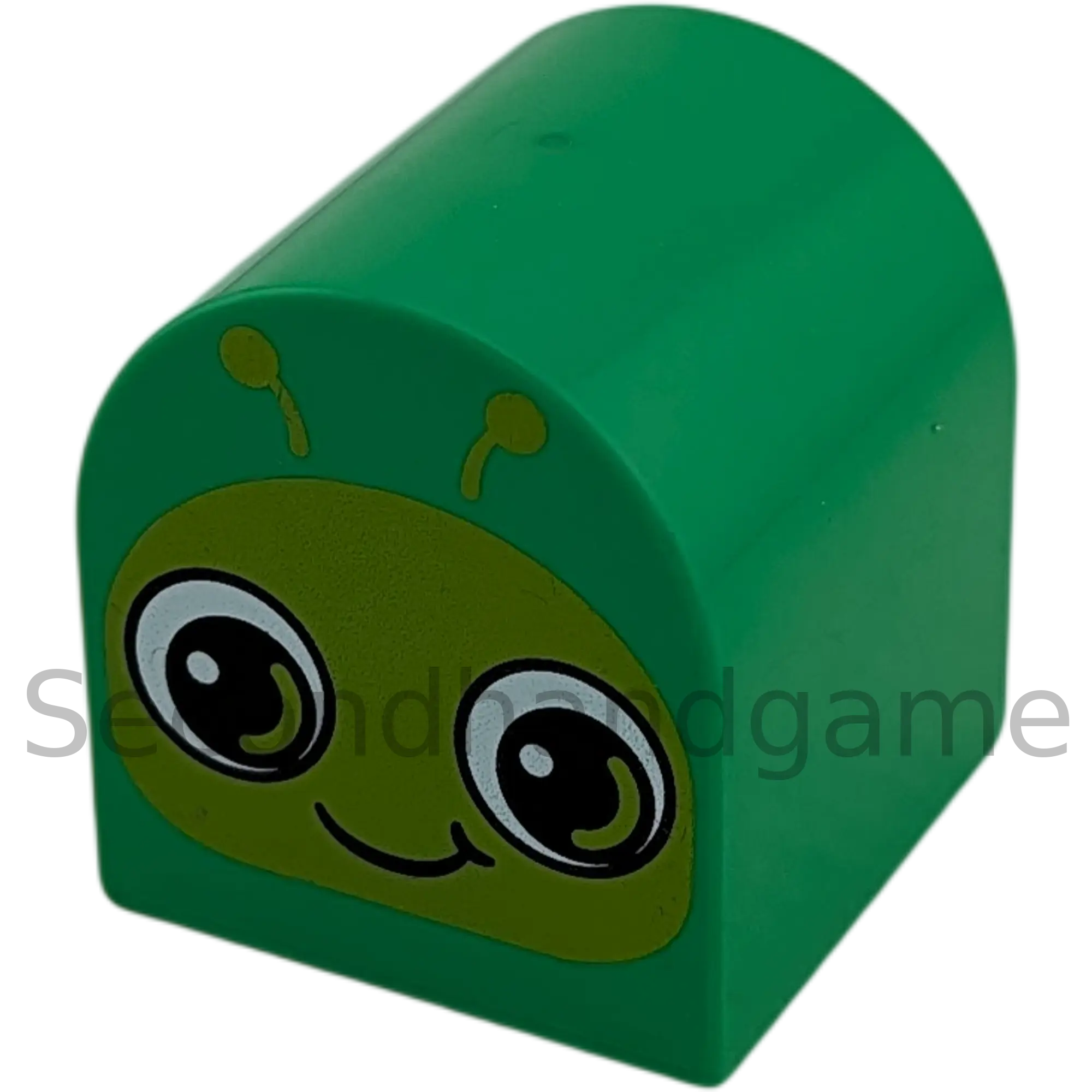 Lego Duplo 3664 Rundstein 2x2x2 Mittelgrün mit Gesicht Raupe