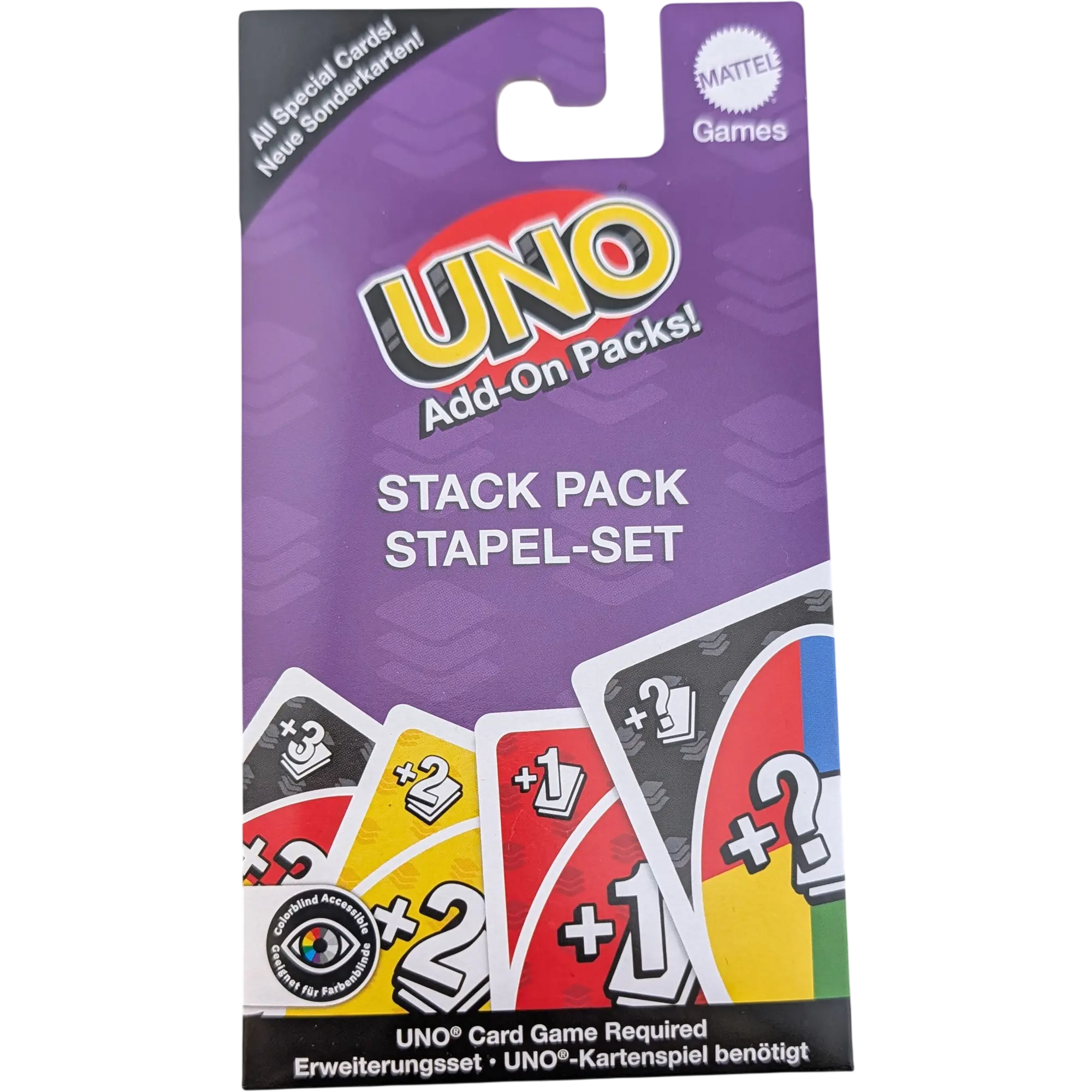 Mattel Uno Add-On Packs! Stack Pack Stapel Set