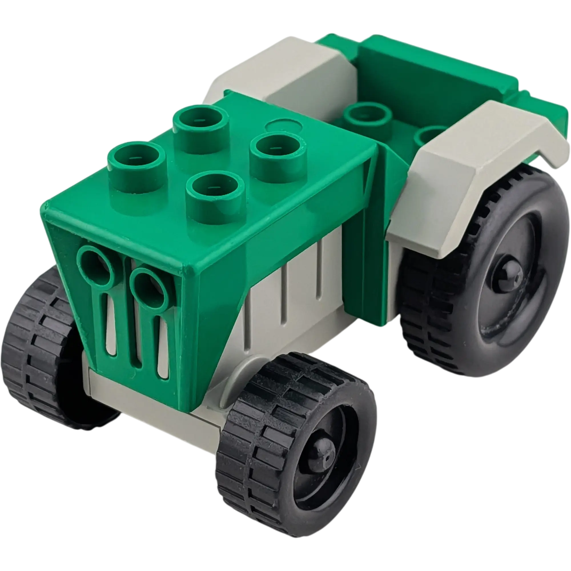 Lego Duplo Traktor Dunkelgrün Grau