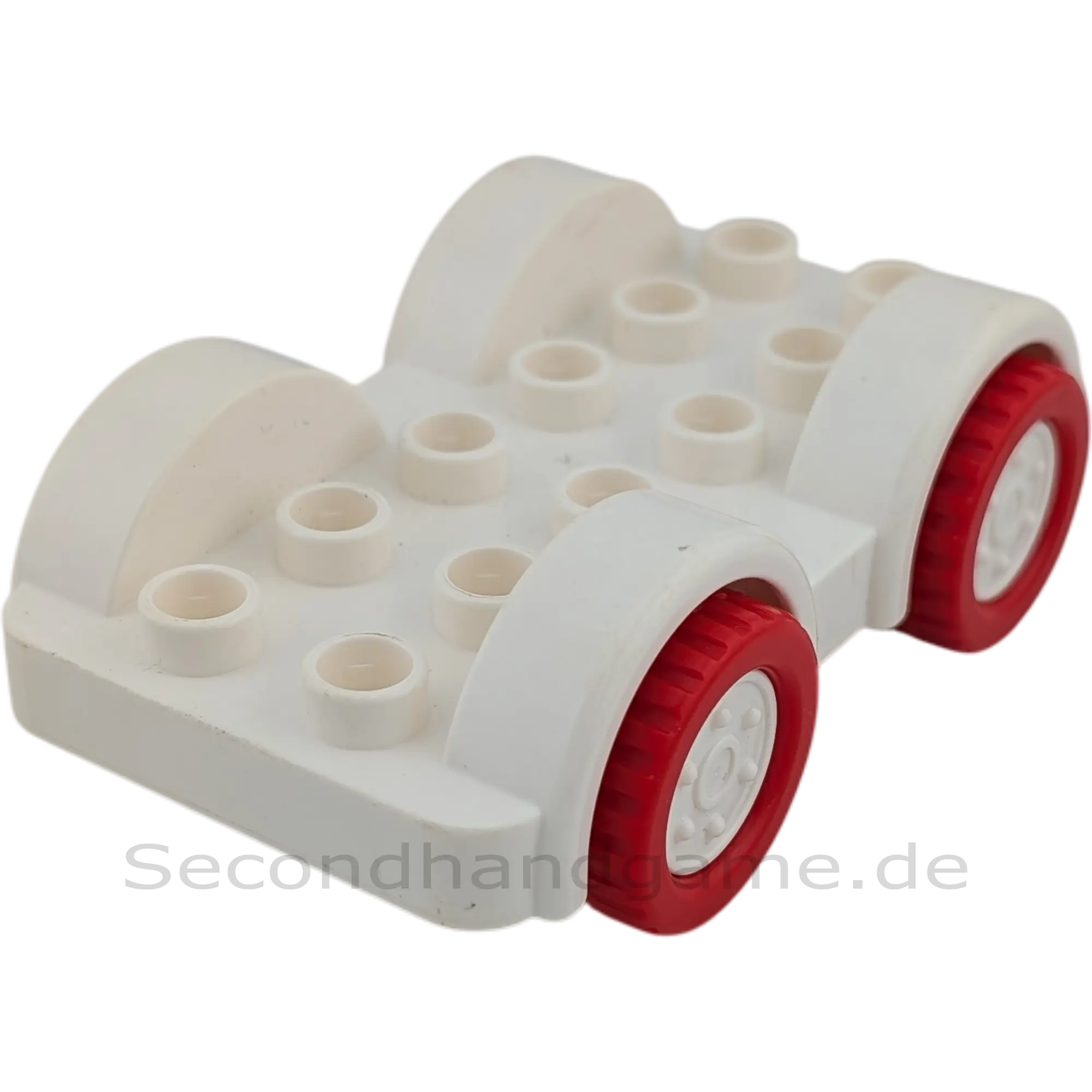 Lego Duplo 11841 Auto Weiß Rot Weiße Räder Unterteil Fahrzeug