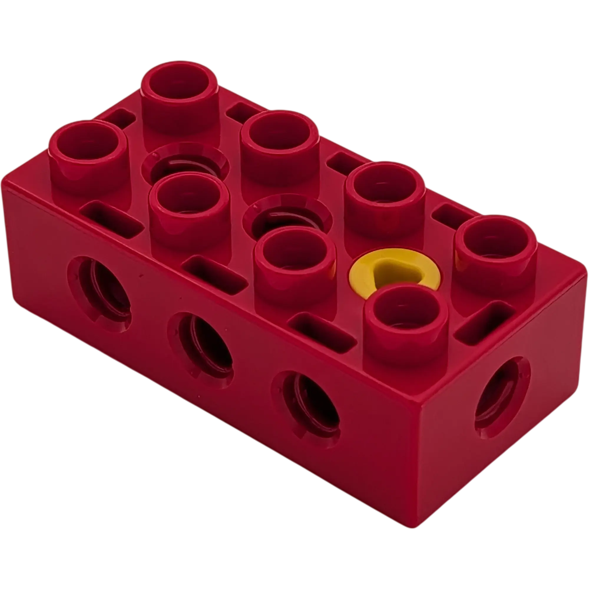 Lego Duplo 31184 Baustein Rot 2x4 mit Schraube Gelb