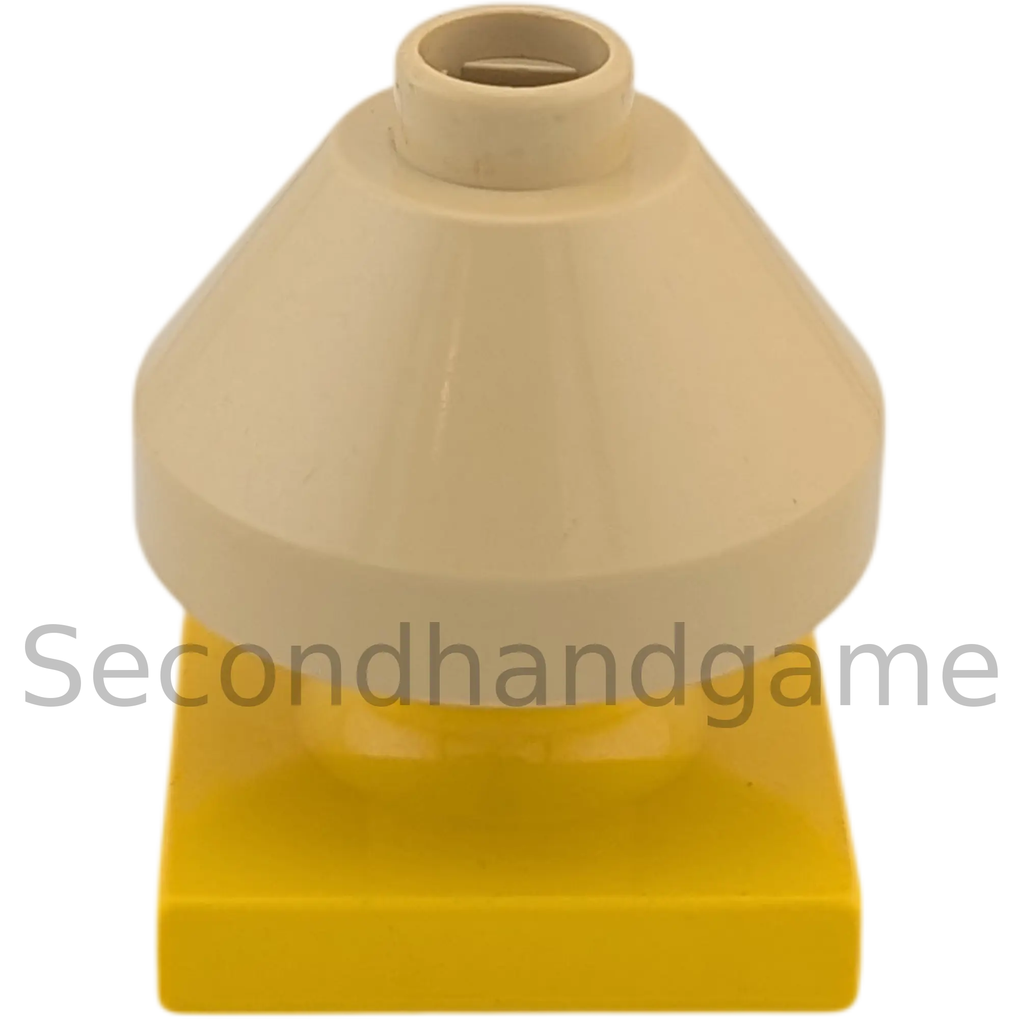 Lego Duplo Lampe Beige Klein und gelber Ständer