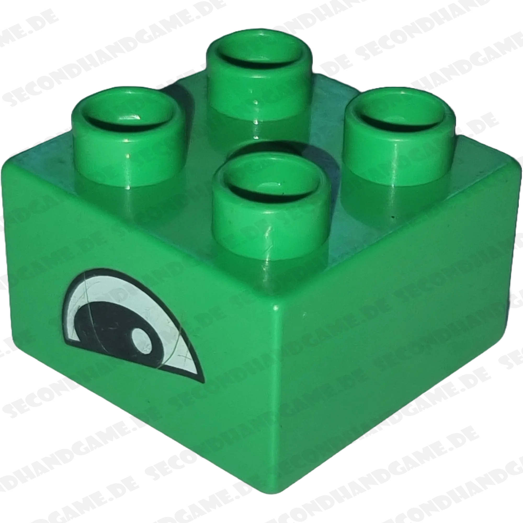 Lego Duplo 2x2 Stein Mittelgrün Halbes Auge