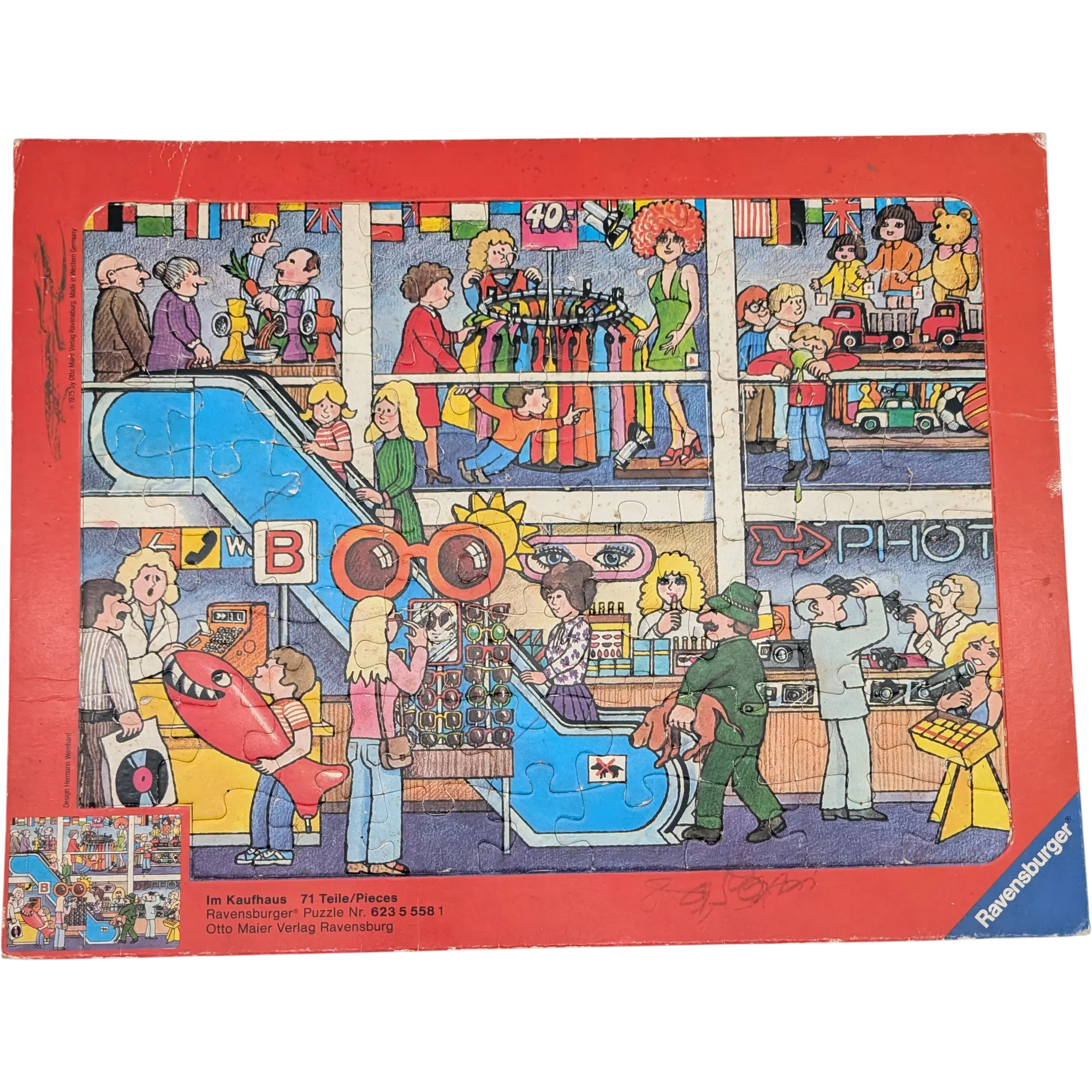 Ravensburger Rahmenpuzzle Im Kaufhaus 71 Teile 62355581