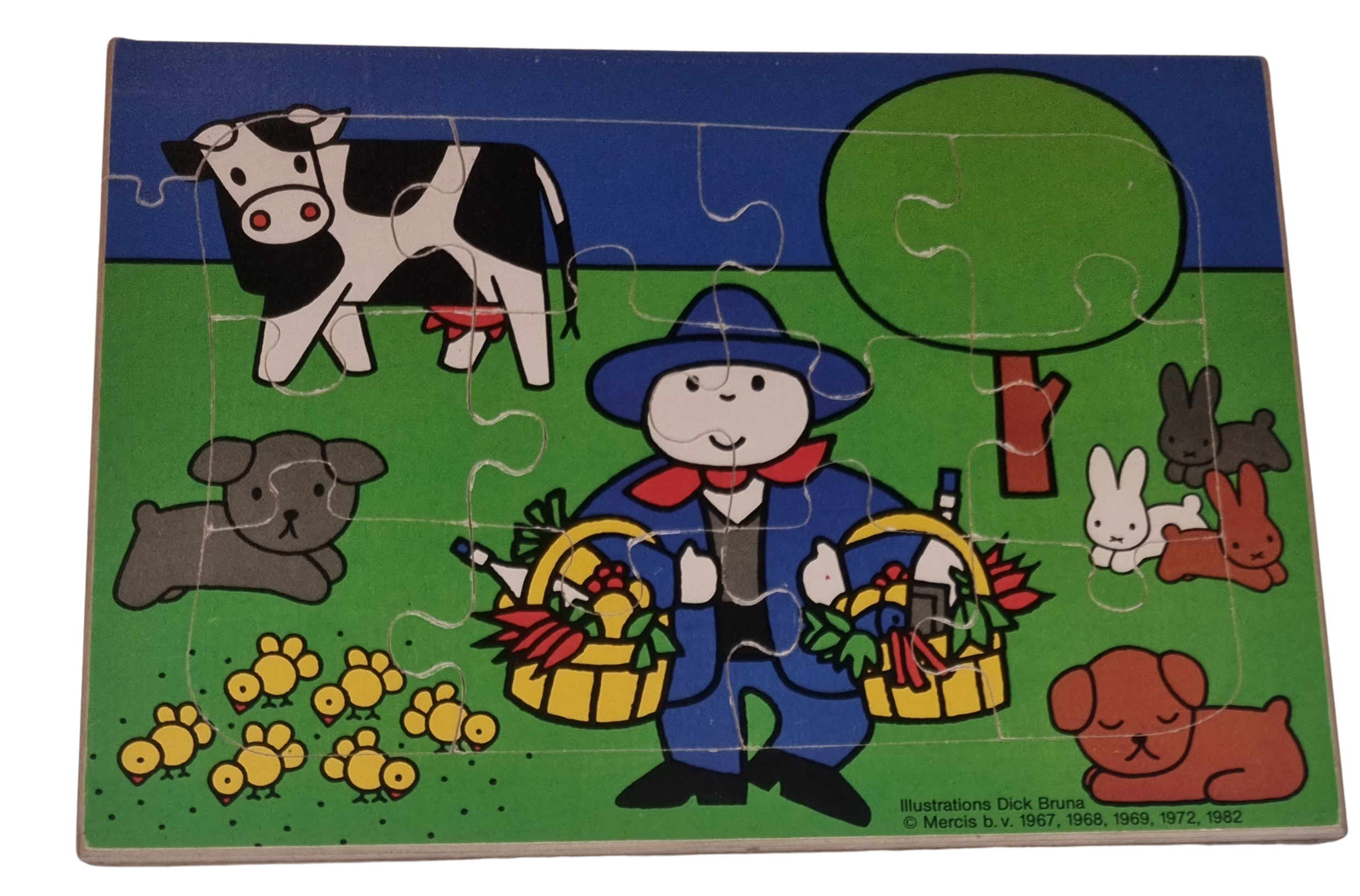 Mercis Holzpuzzle Dick Bruna 1982 Bauer