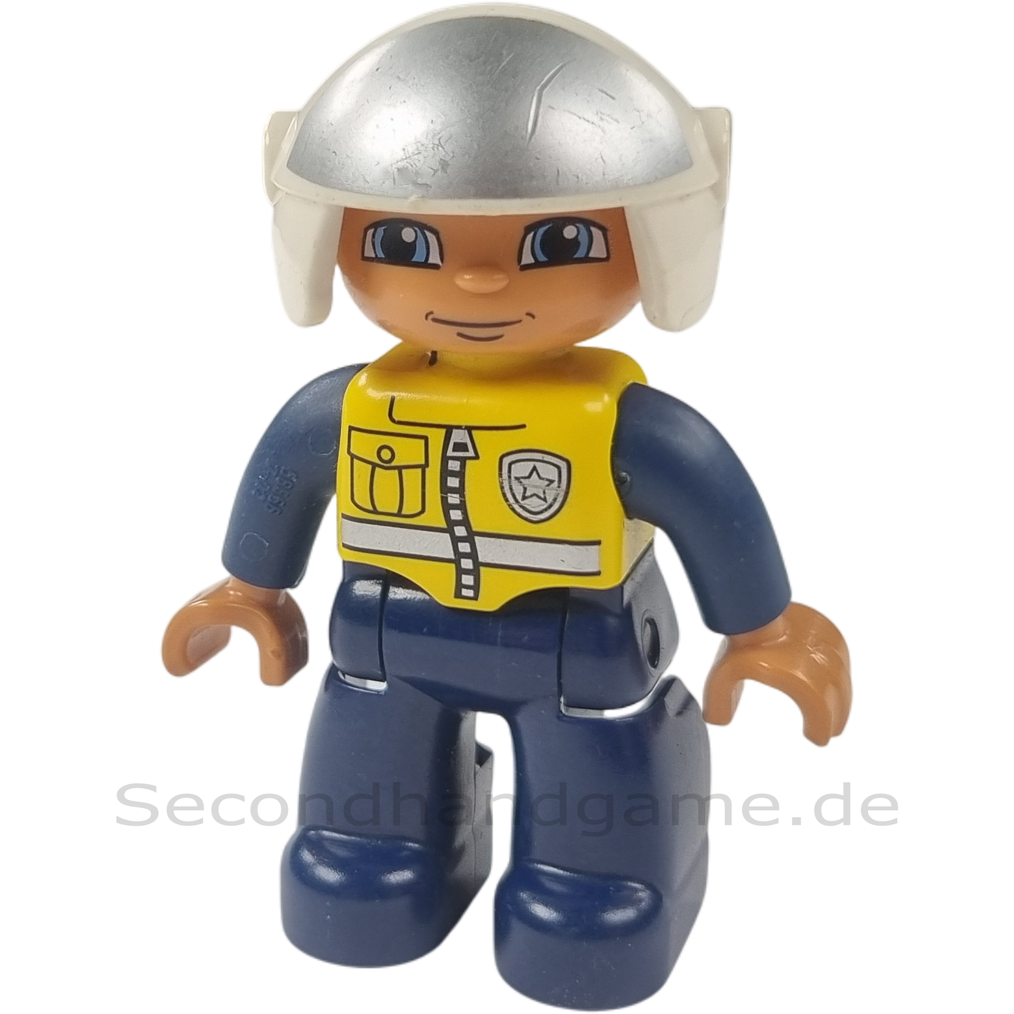 Lego Duplo Figur Mann Polizist Sheriff mit Helm