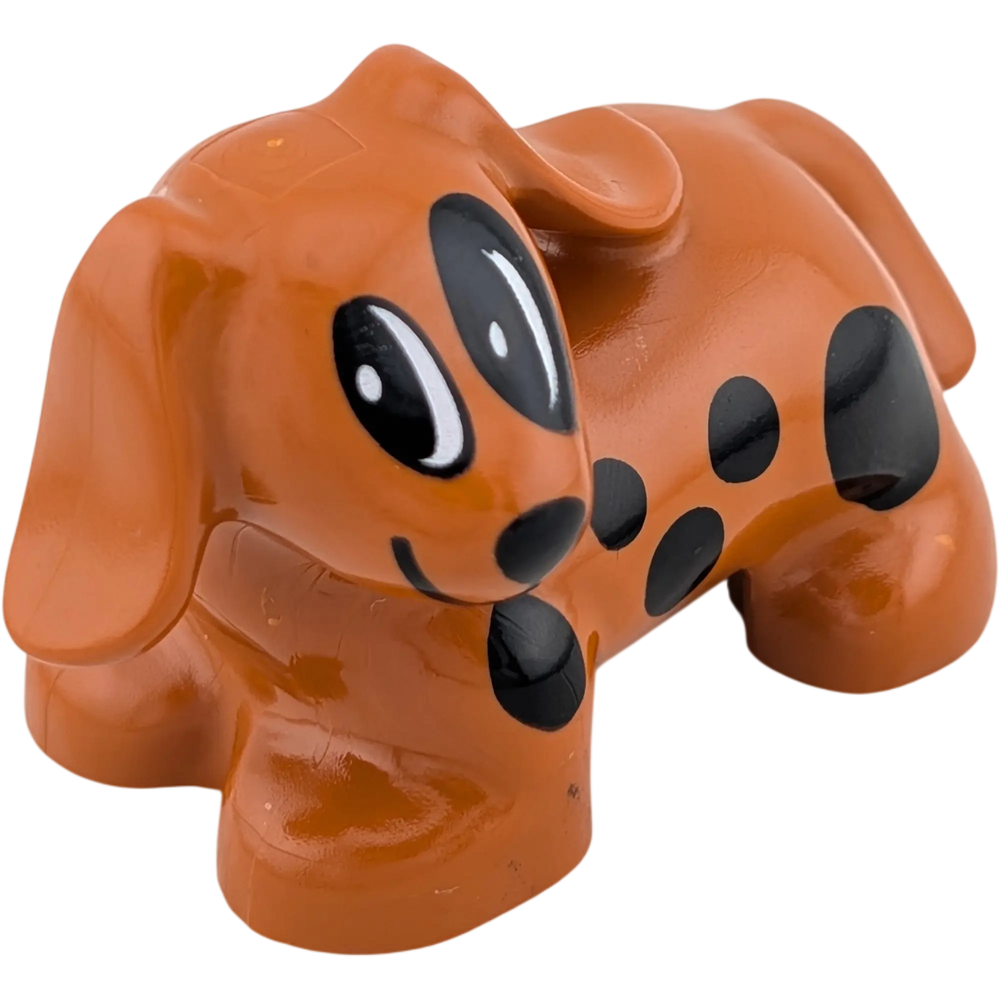 Lego Duplo Hund Dalmatiner Braun mit schwarzen Punkten