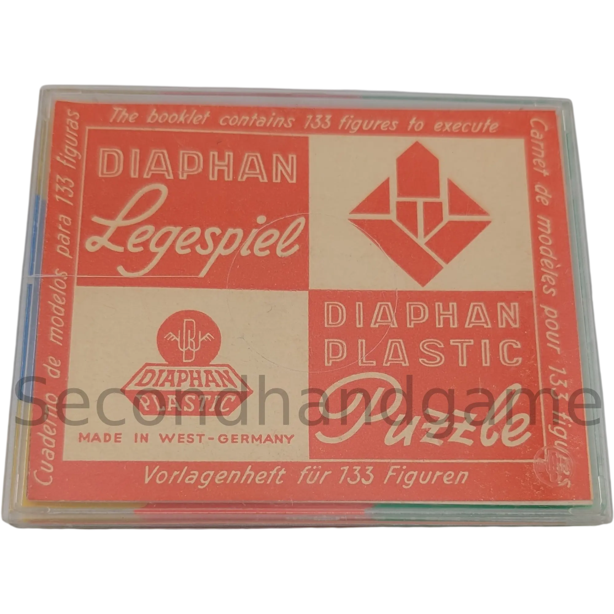 Diaphan Legespiel Tangram Vorlagenheft für 133 Figuren