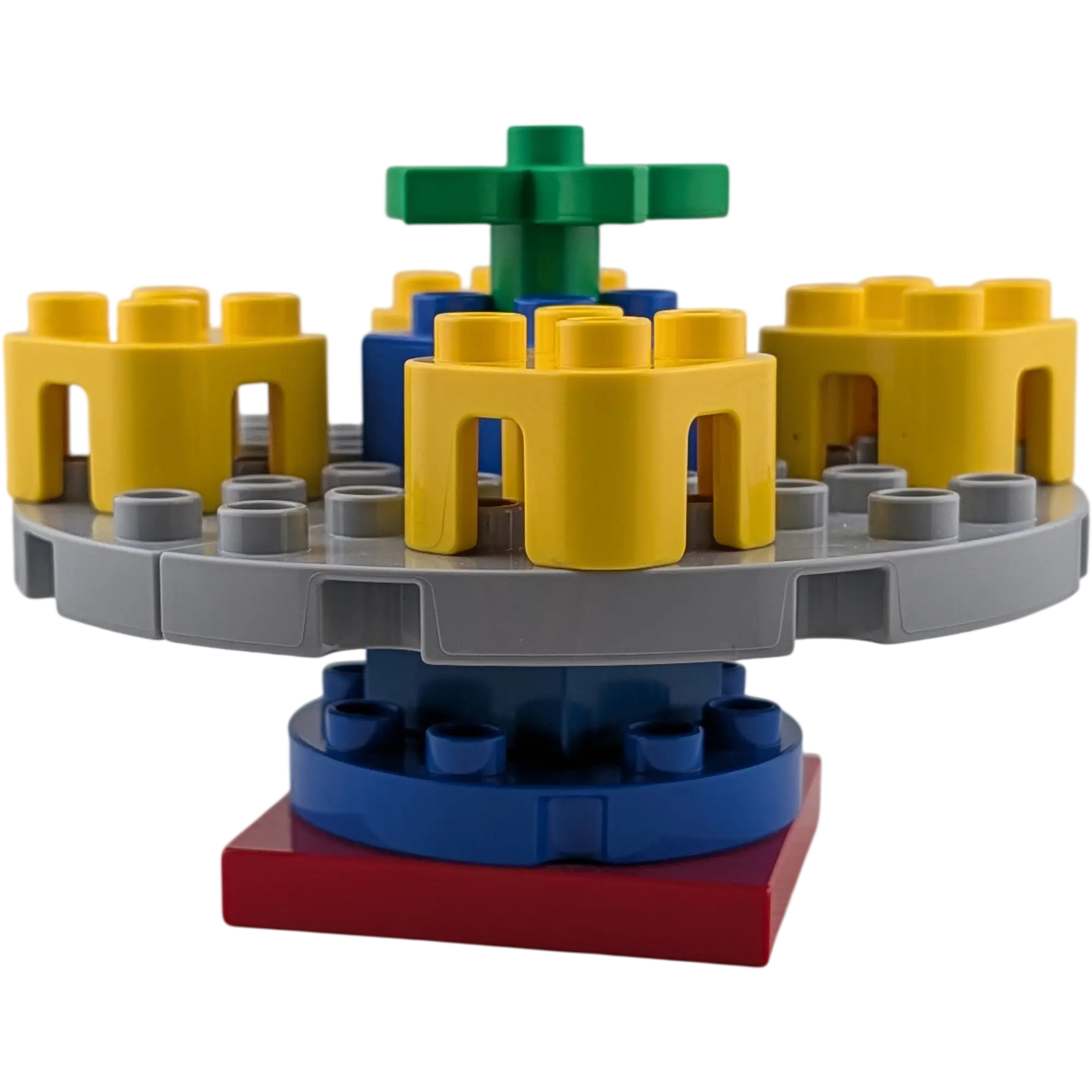 Lego Duplo Karussell Grau mit gelben Sitzen drehbar! , Ansicht 3