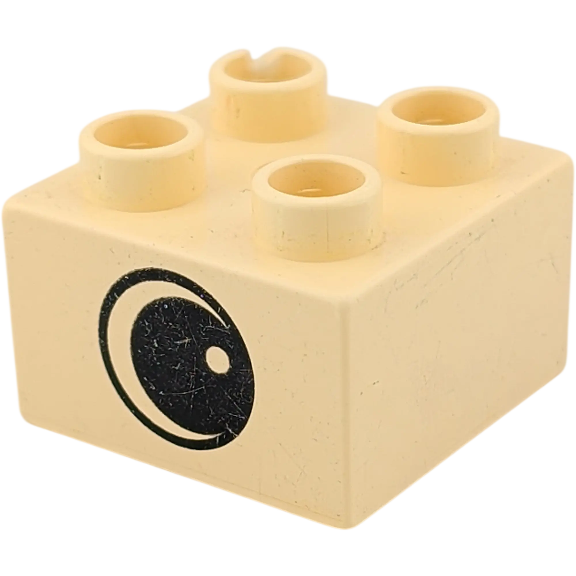 Lego Duplo 2x2 Stein 3437 Beige mit Auge B-Ware