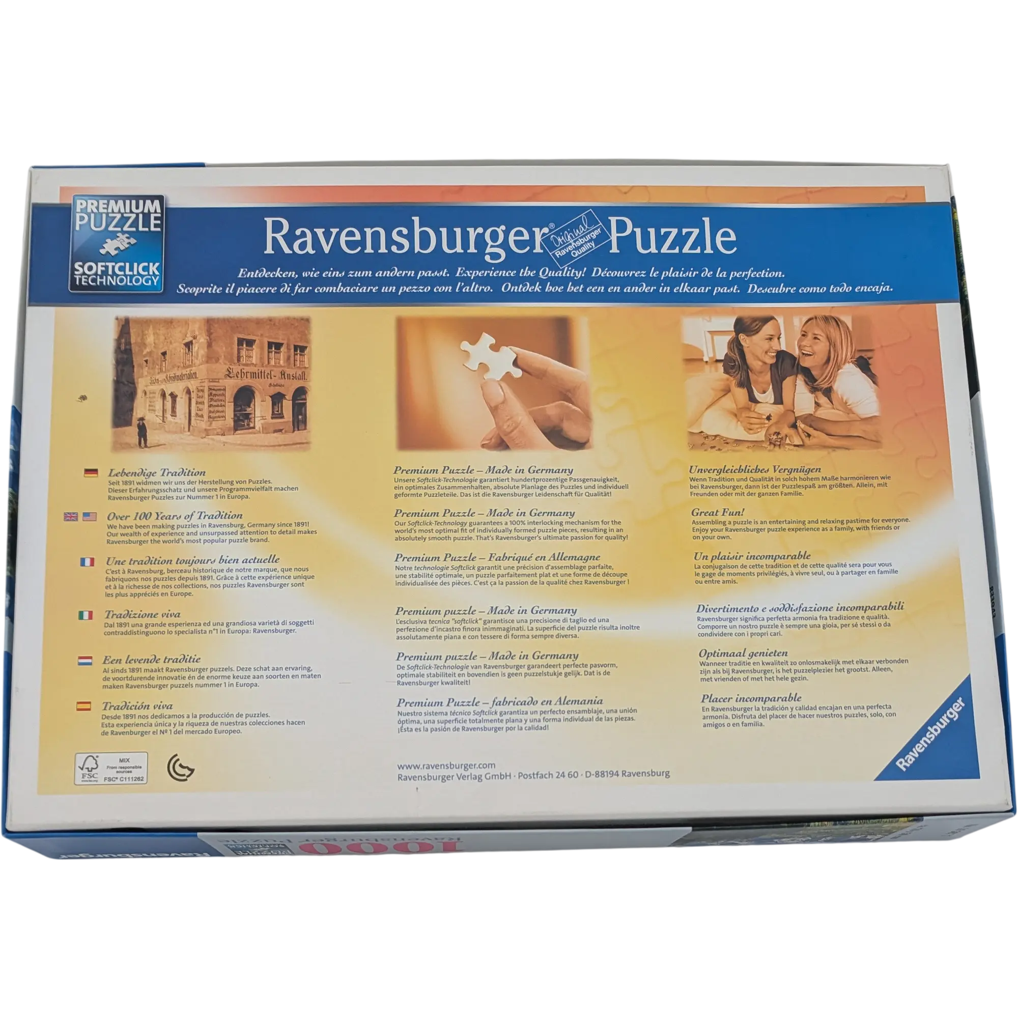 Ravensburger Puzzle 1000 Teile 193677 Eibsee mit Wettersteingebirge und Zugspitze, Ansicht 2
