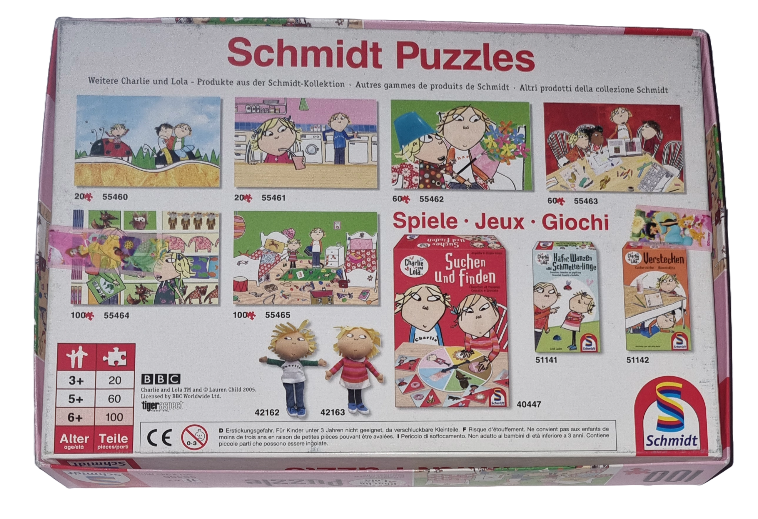 Schmidt Puzzle 100 Teile Charlie und Lola 55465 Schlafzimmer
