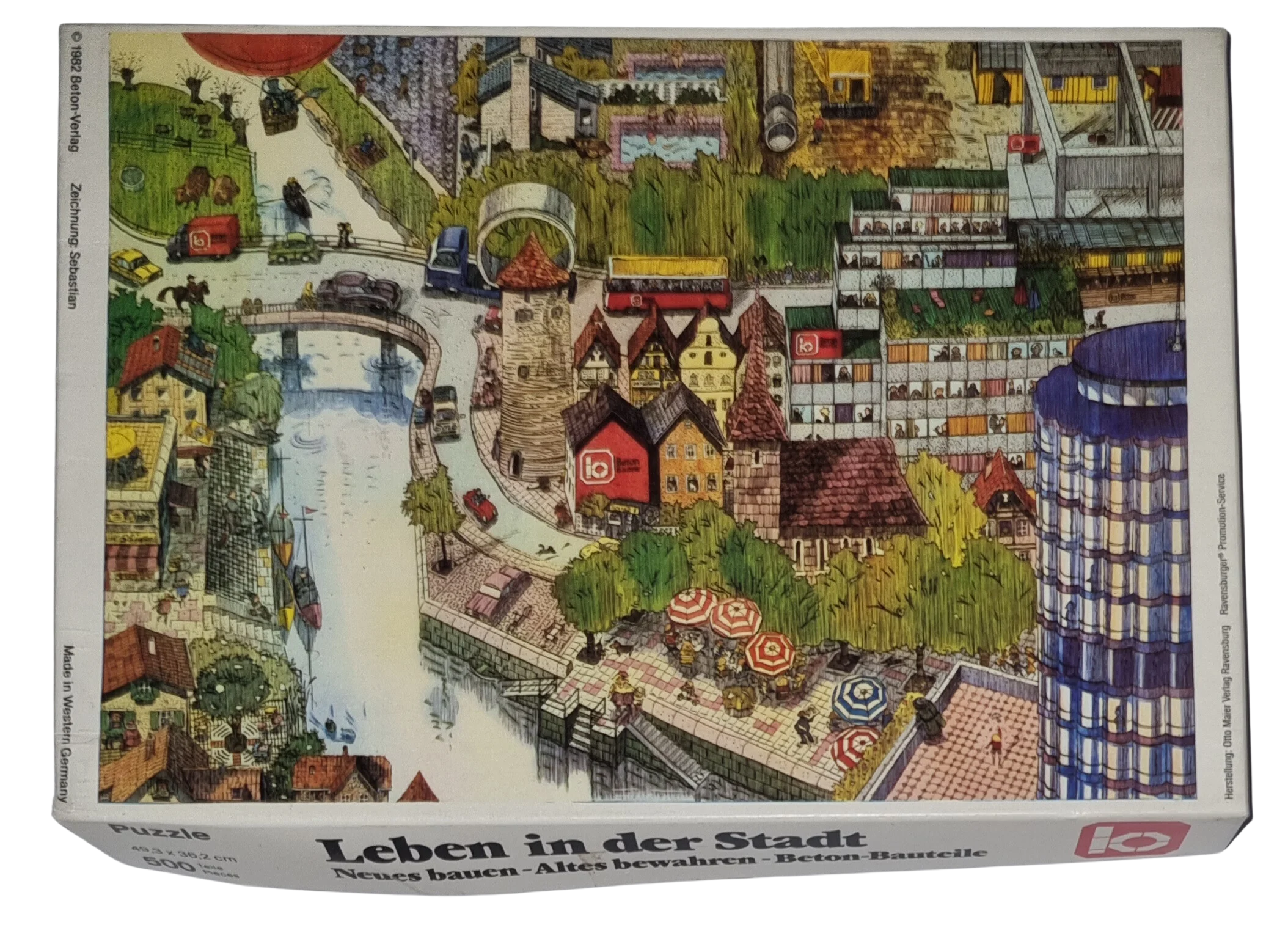 Ravensburger Leben in der Stadt 500 Teile Beton ein natürlicher Baustoff