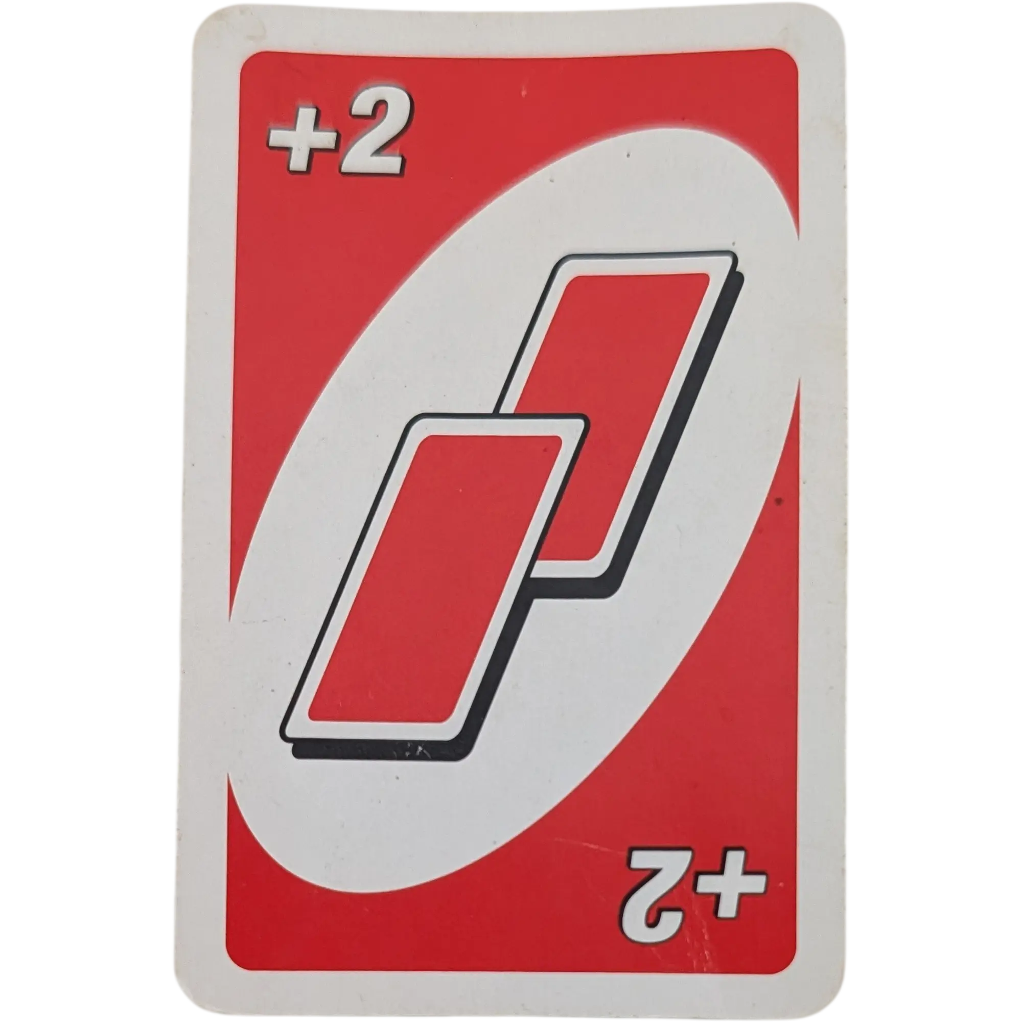 Mattel Uno Ersatzkarte plus zwei Karten ziehen Rot