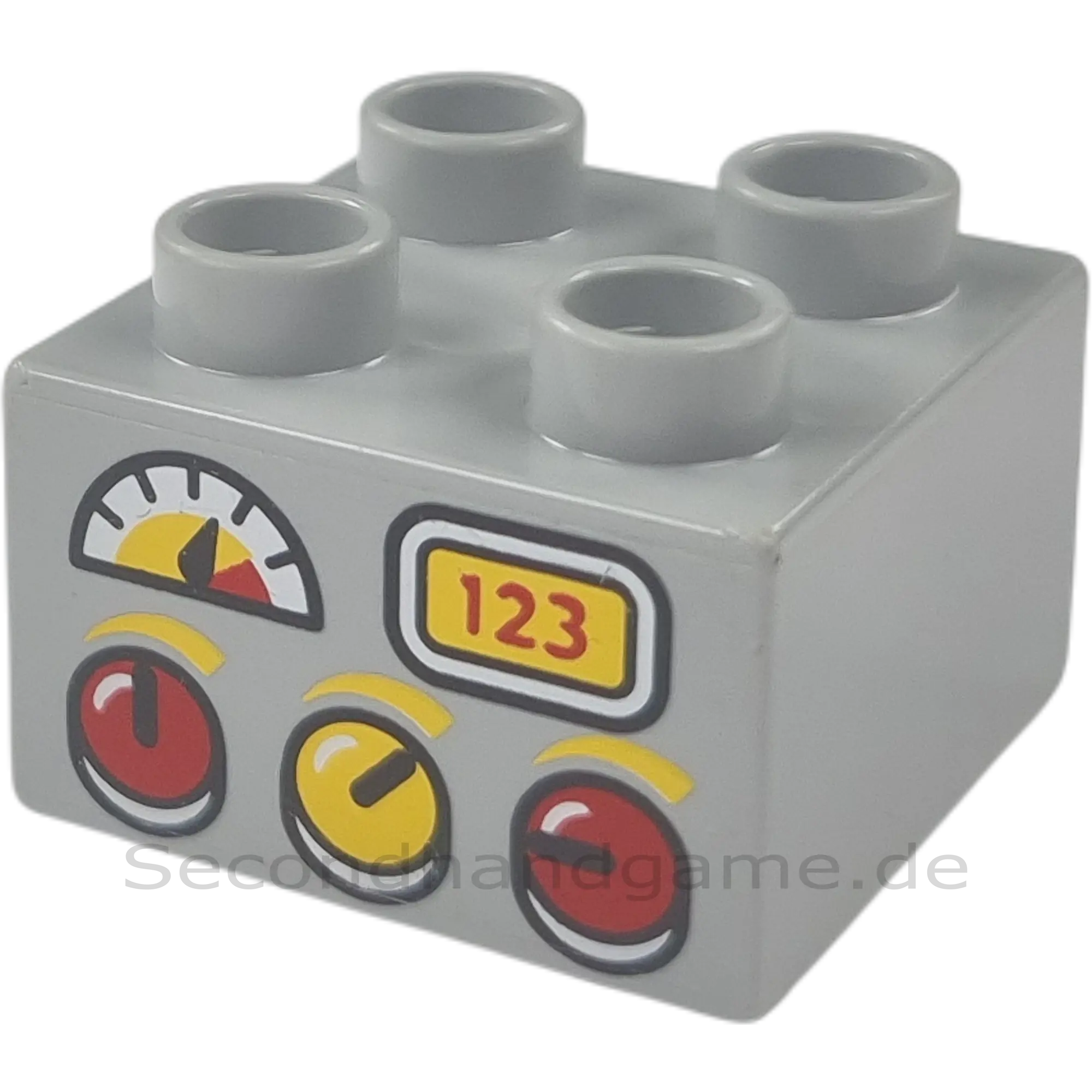 Lego Duplo 2x2 Stein Grau Steuerung 3437