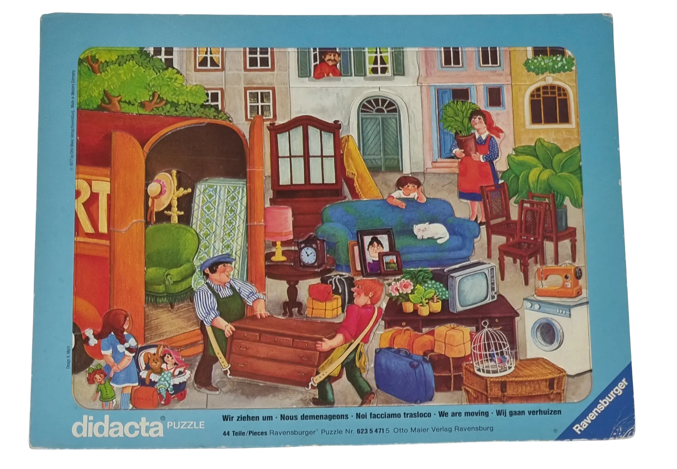 Ravensburger Rahmenpuzzle Didacta Wir ziehen um 44 Teile 62354715