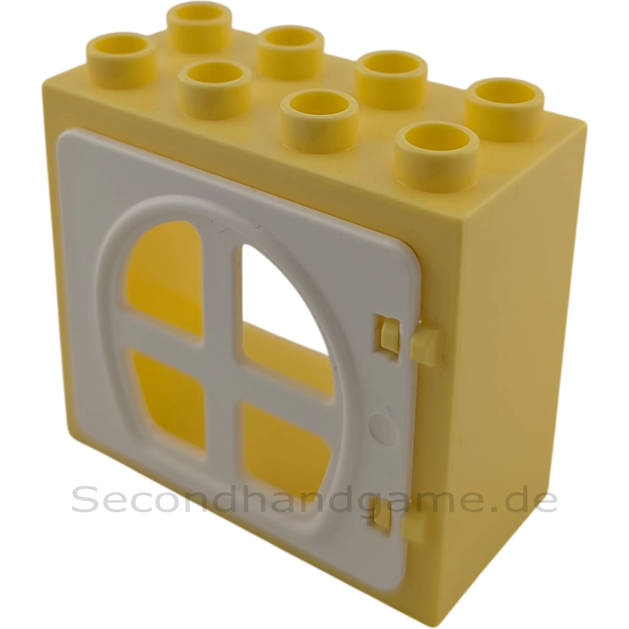 Lego Duplo 2332 Fenster 2x4 Hellgelb Weiß Rundbogen