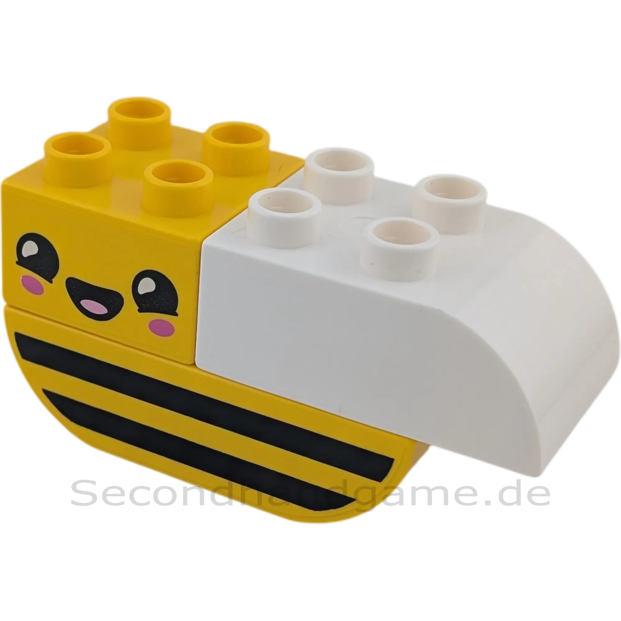 Lego Duplo Biene aus 3 Bausteinen Gelb Schwarz Weiß Rosa