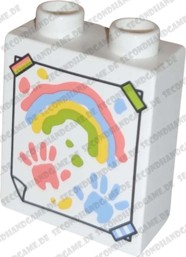 Lego Duplo 1x2 Stein Gemaltes Bild Dekoration