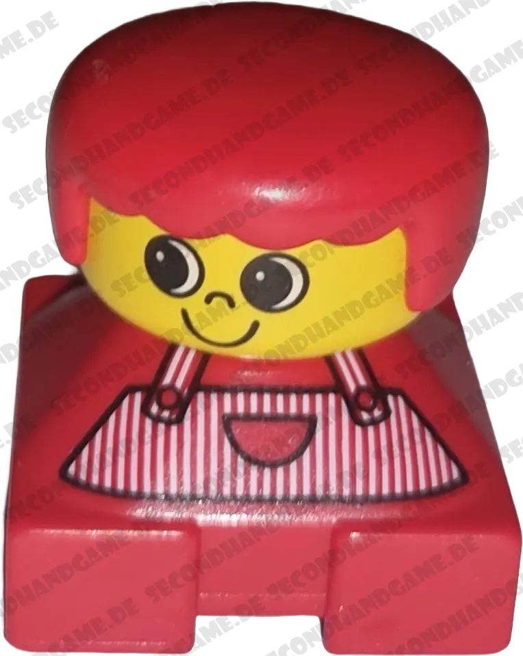 Lego Duplo Figur Junge rote Haare rote Latzhose 2327