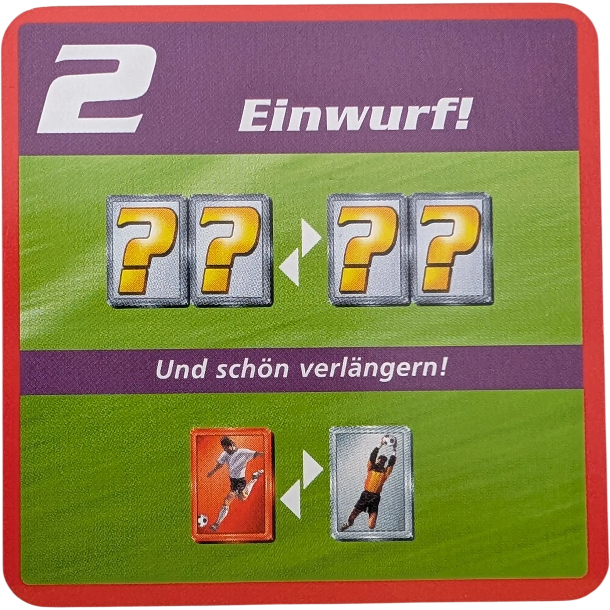 Kosmos Finale Ersatzteile Team Rot Taktikkarte Kampfstärke 2 Einwurf!