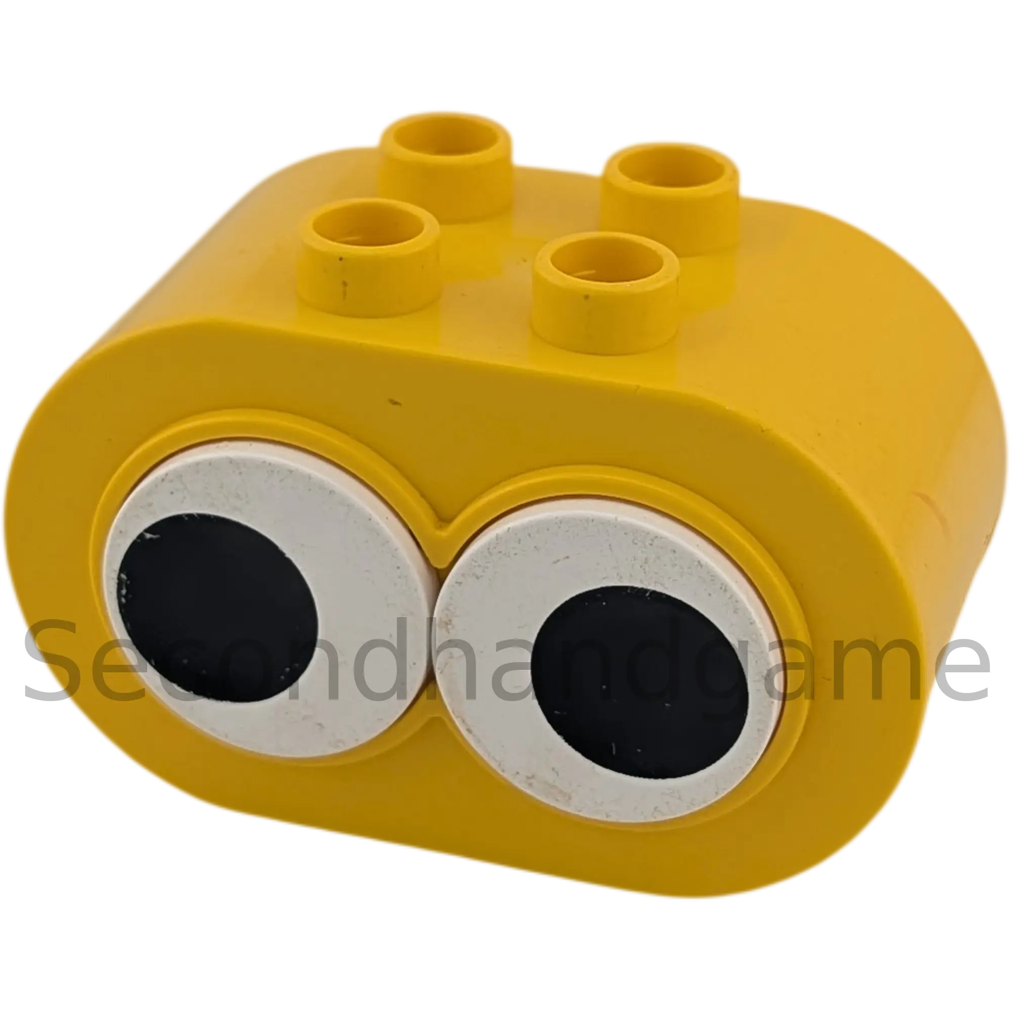 Lego Duplo Stein 2x4x2 abgerundet bewegliche 3D Augen Gelborange 6448