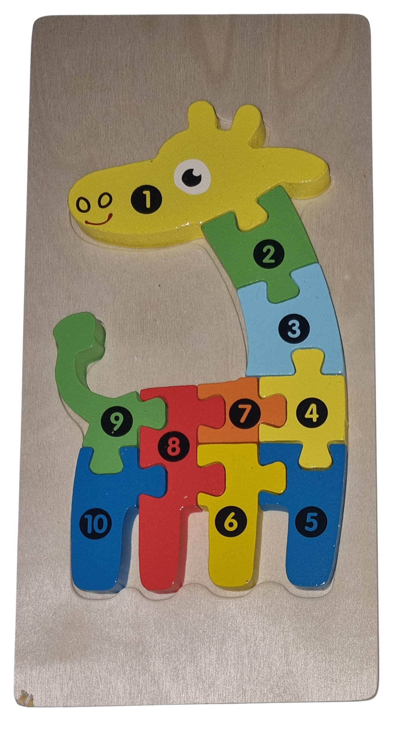 Legepuzzle Holzpuzzle 3D Puzzle Giraffe 10 Teile