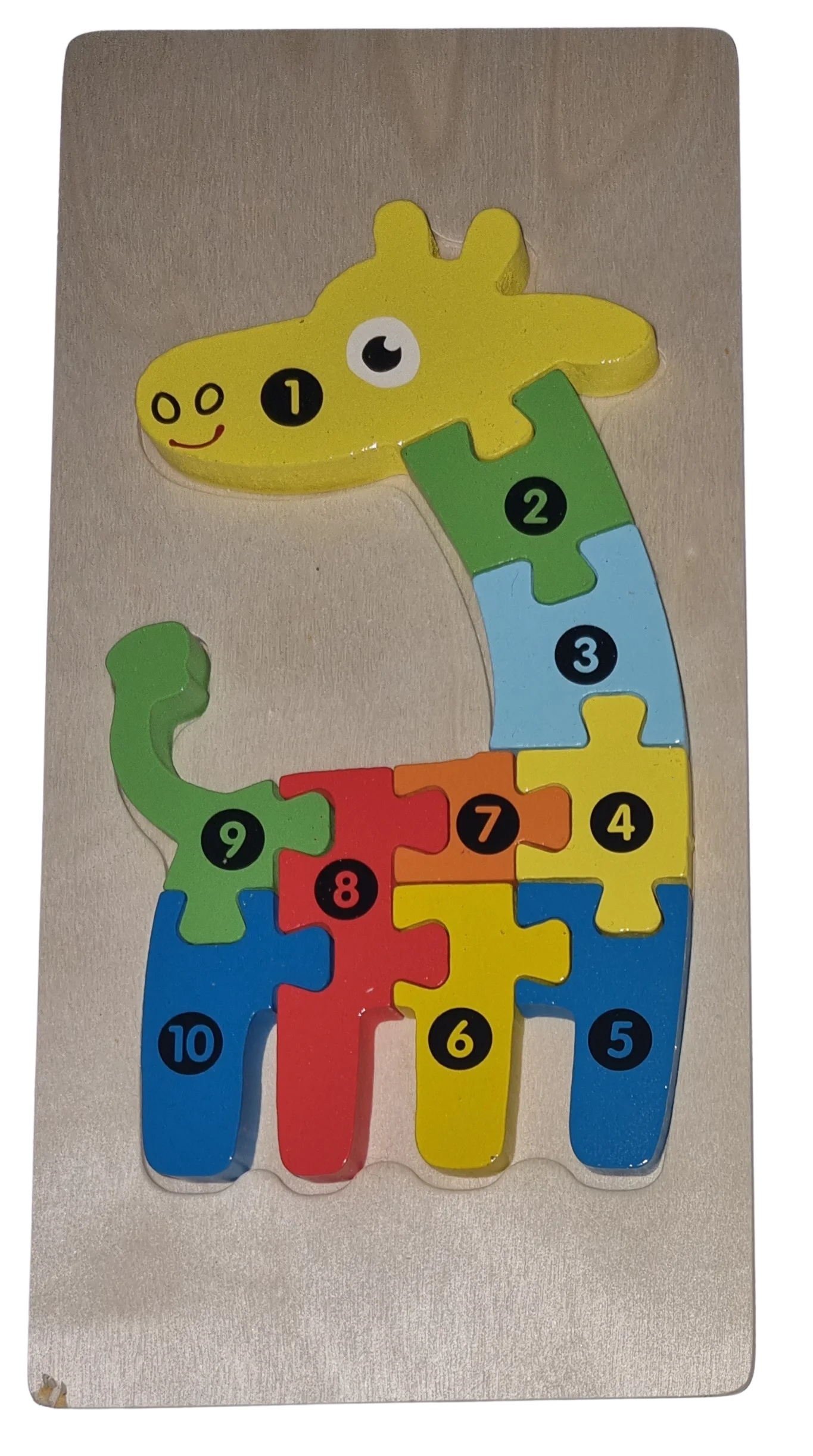 Legepuzzle Holzpuzzle 3D Puzzle Giraffe 10 Teile