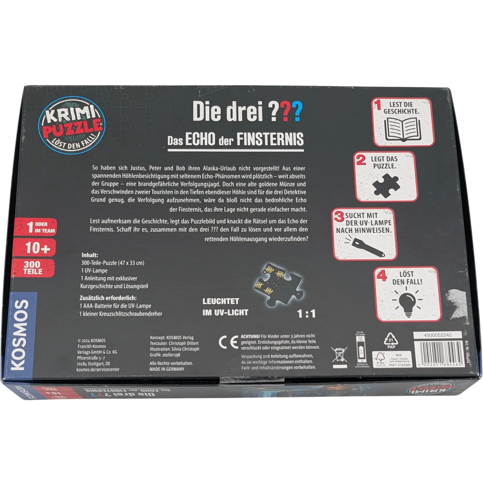 Kosmos Krimi Puzzle die drei ??? Das Echo der Finsternis