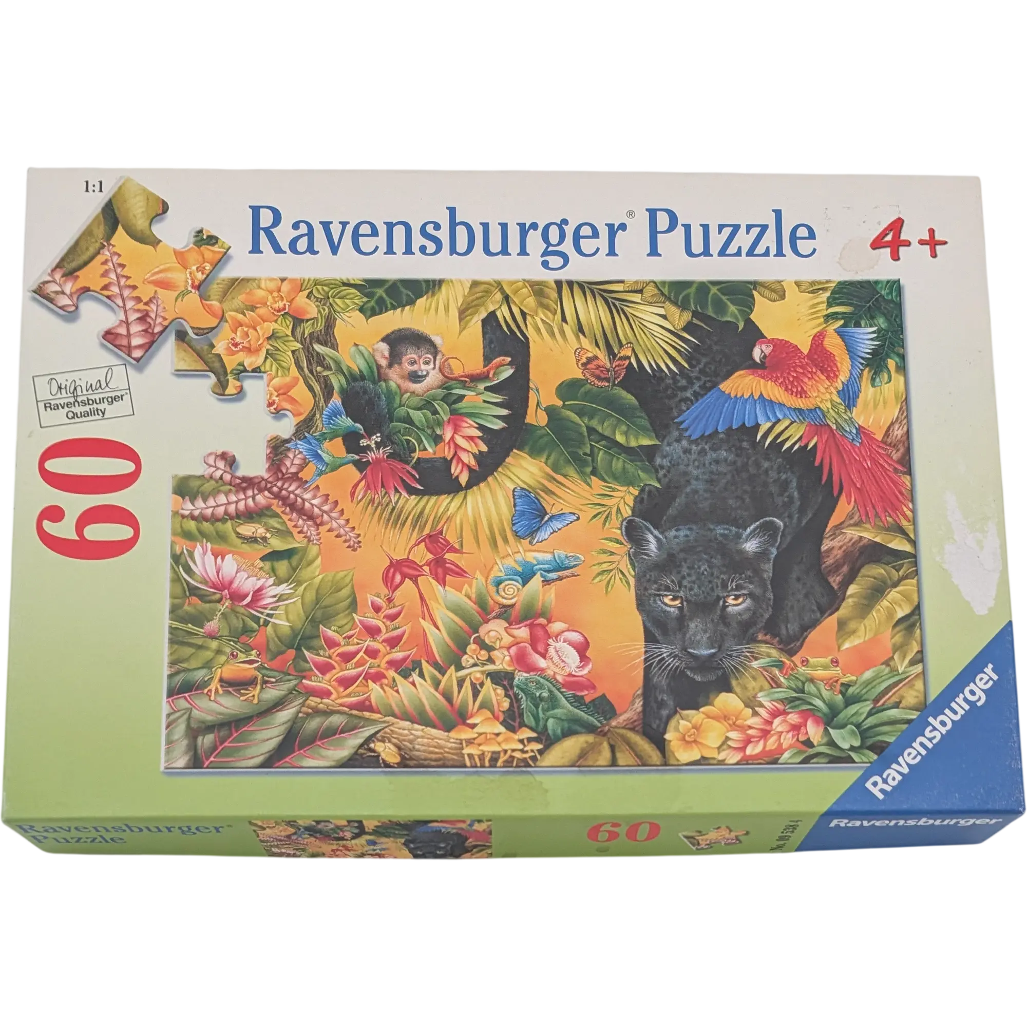 Ravensburger Puzzle 60 Teile 095384 Dschungel mit Panther Lori Anzalone