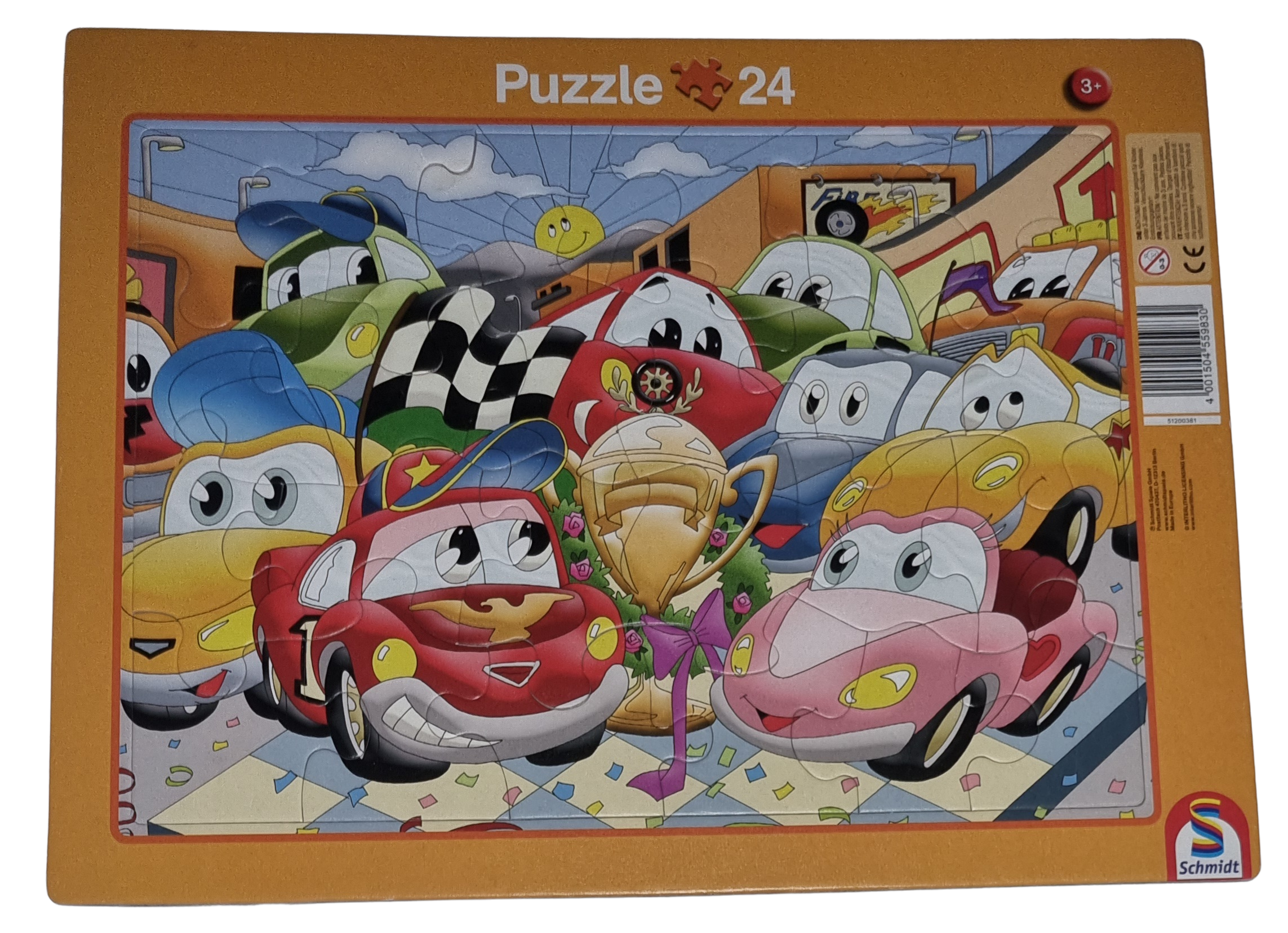 Schmidt Rahmenpuzzle Autos 24 Teile