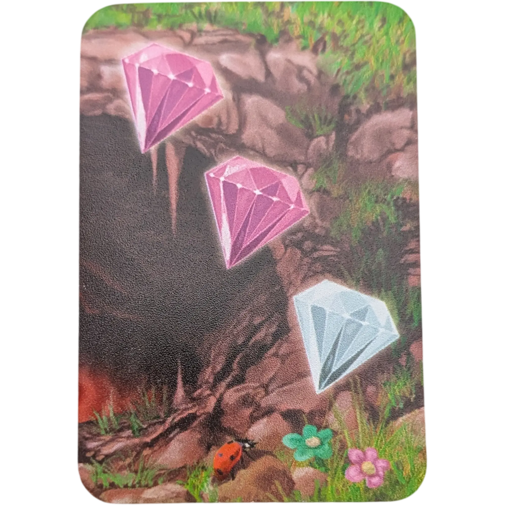 Kosmos Fluss der Drachen Ersatzteile Höhlenkarte 3 Edelsteine von links nach rechts Pink, Pink, Weiß