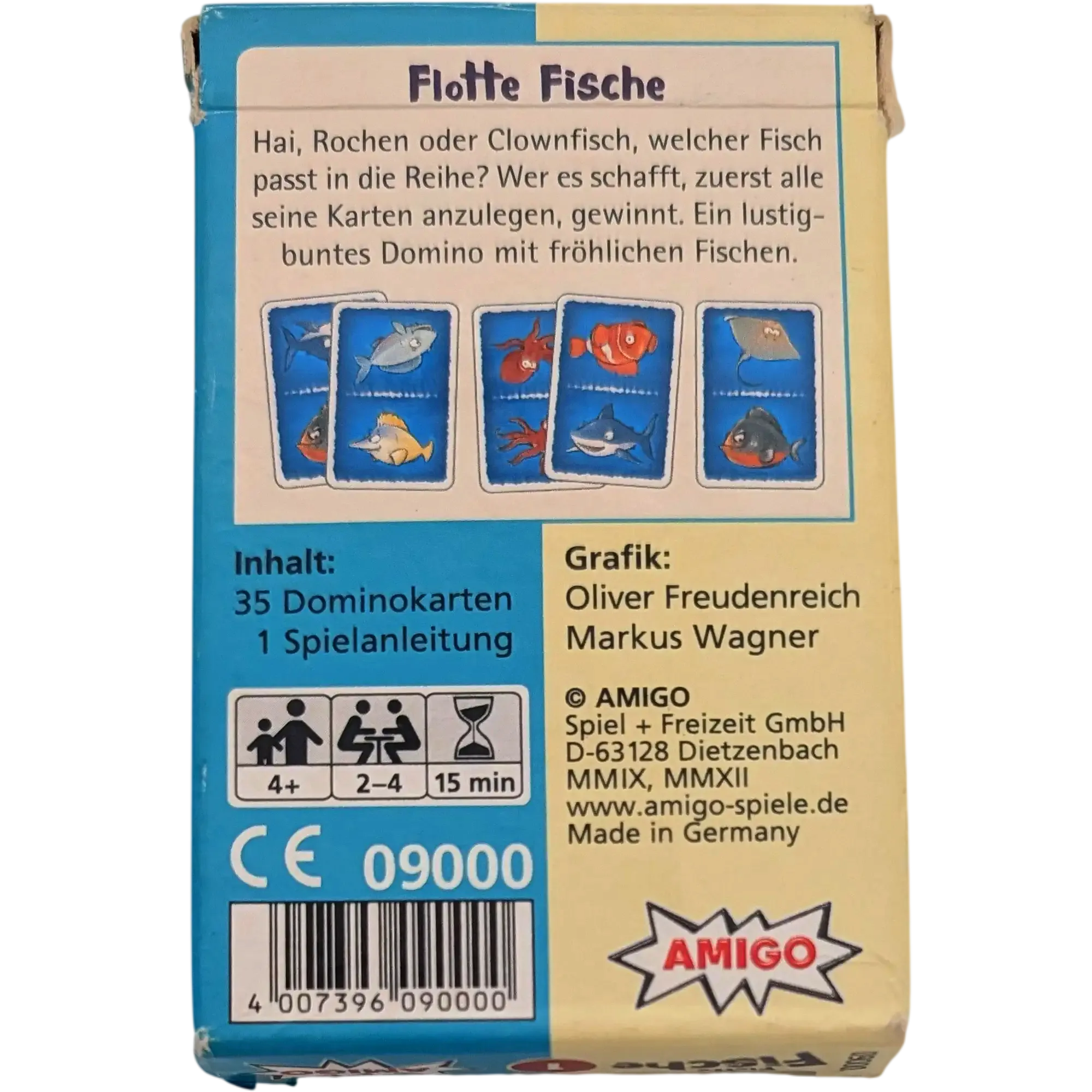 Amigo Kleine Kartenklassiker Flotte Fische Domino Spiel 1