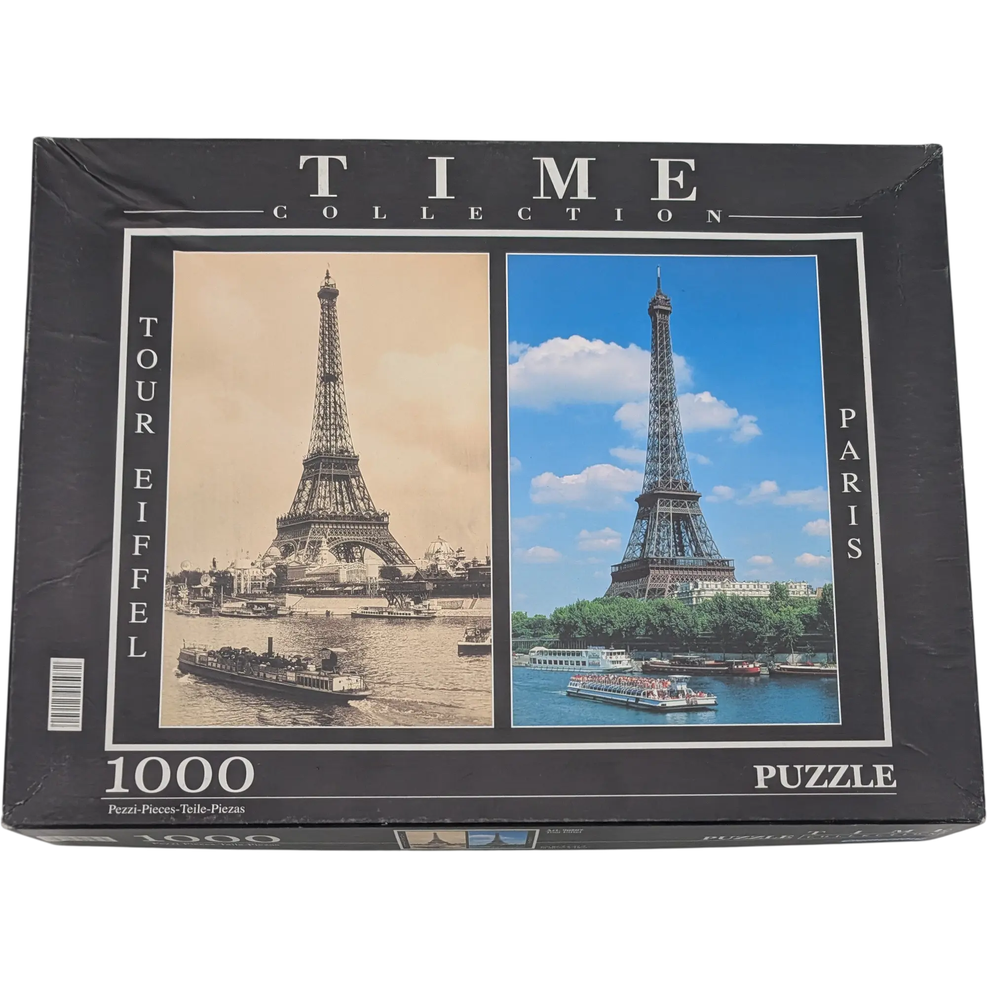 Clementoni Time Collection Puzzle 1000 Teile 90507 Tour Eiffel Paris Damals und Heute