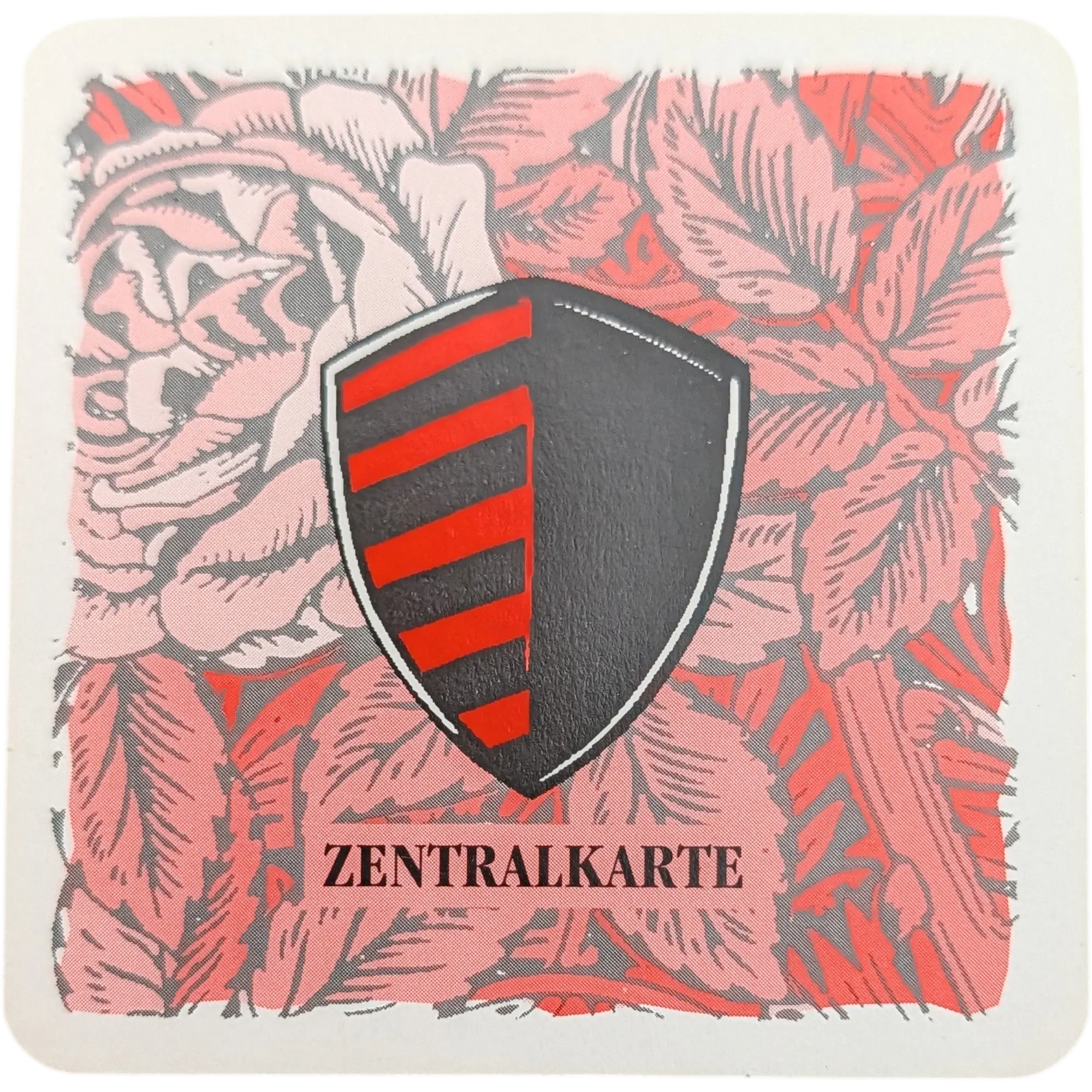 Kosmos Die Siedler von Catan das Kartenspiel Ersatzteil Zentralkarte Wappen Rot-Schwarz Goldfluss, Ansicht 2