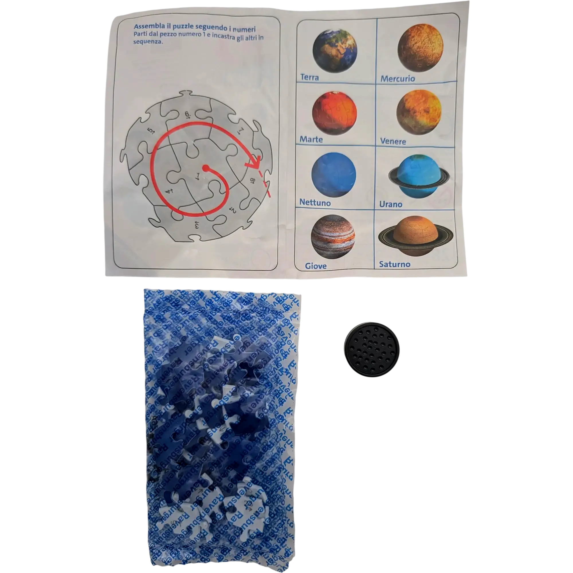 Ravensburger 3D Puzzle Planeten Puzzleball 5,7 cm EasyClick, Ansicht 2
