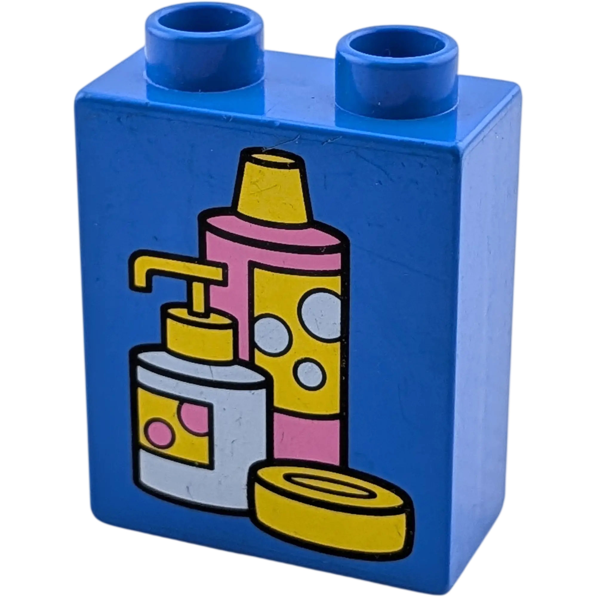 Lego Duplo 6480 Waschmaschine Pink Tür zum öffnen, Trommel drehbar mit Waschpulver, Ansicht 4