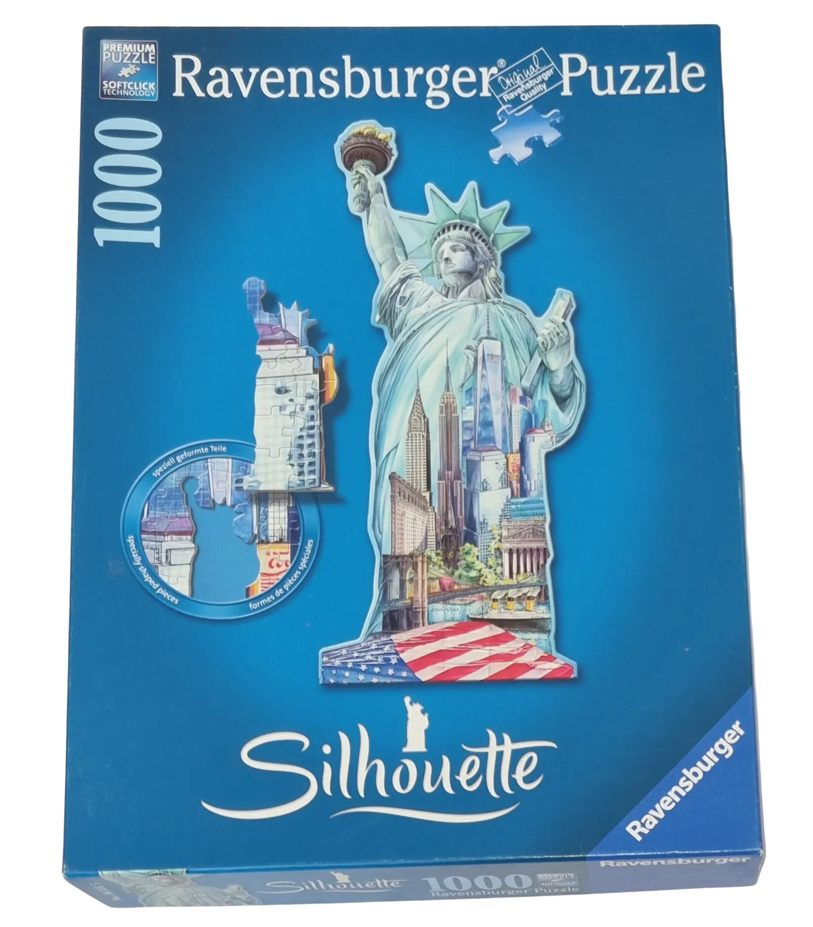 Ravensburger Puzzle 1000 Teile Collection Silhouette Freiheitsstatue New York 161515