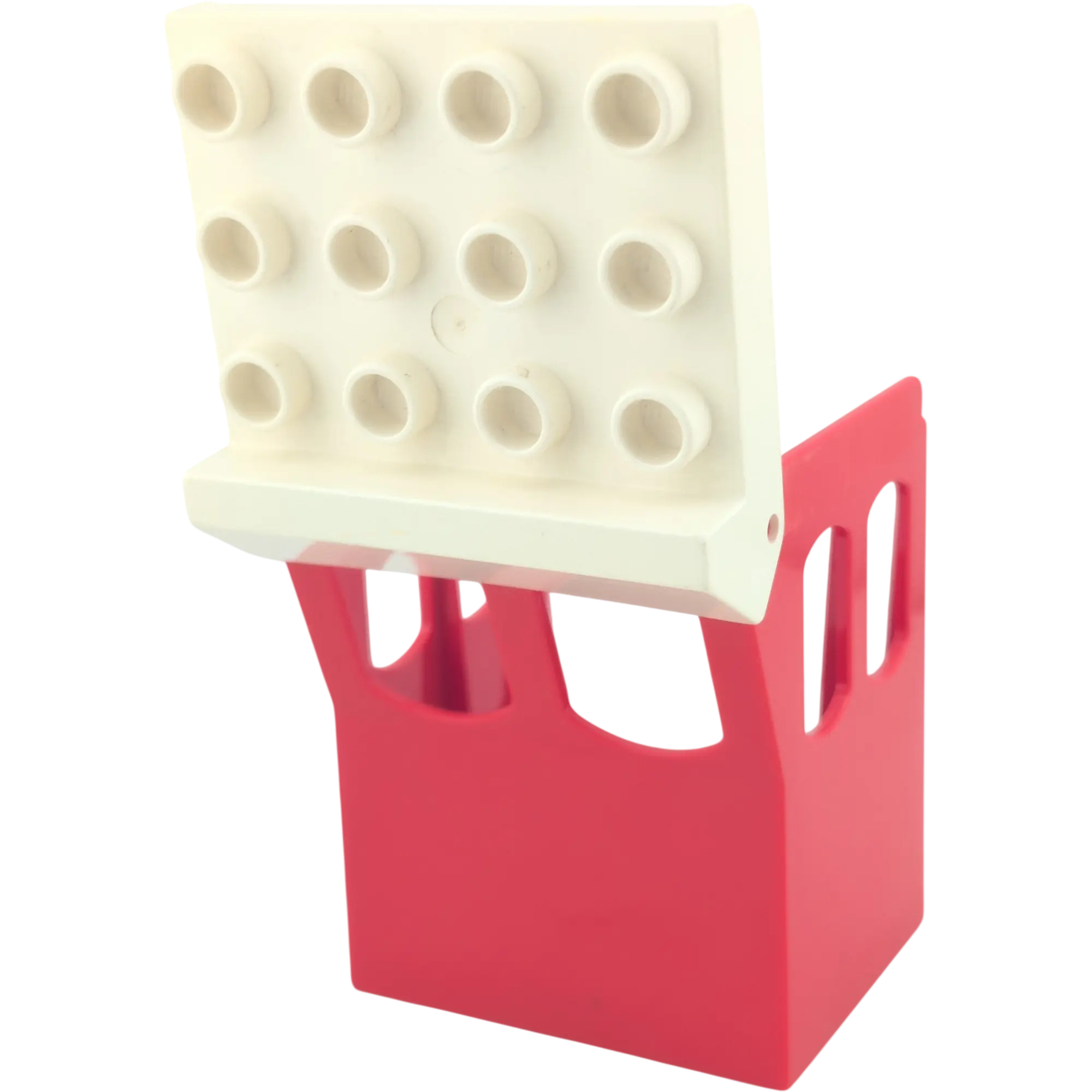 Lego Duplo 2199 Aufsatz Rot Kabine Führerhaus mit Dach Weiß klappbar
