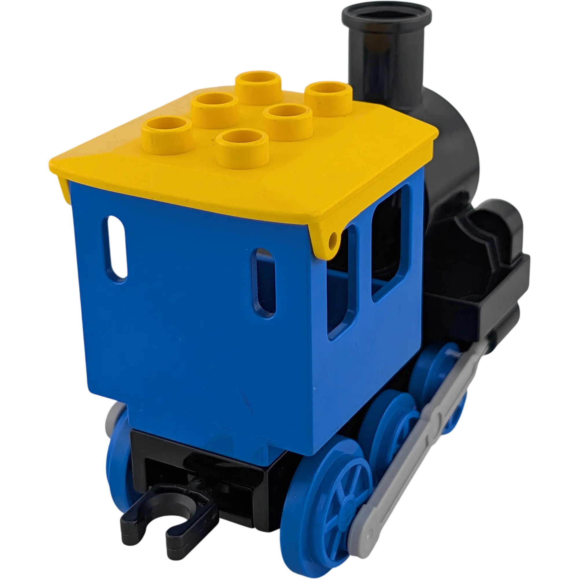 Lego Duplo Eisenbahn Zug Schiebelok Schwarz Blau Gelb