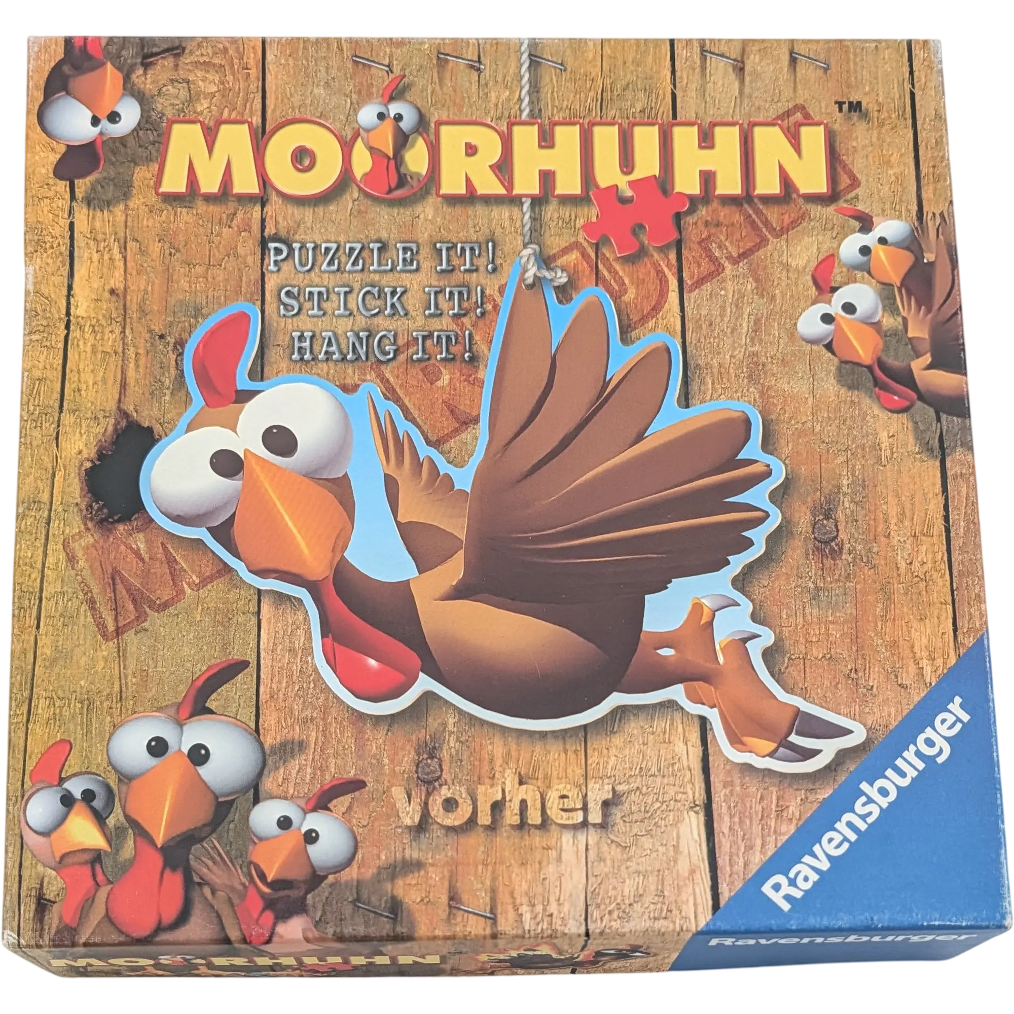 Ravensburger Moorhuhn Puzzle 266 Teile Konturpuzzle 149995 Puzzle it! Stick it! Hang it!