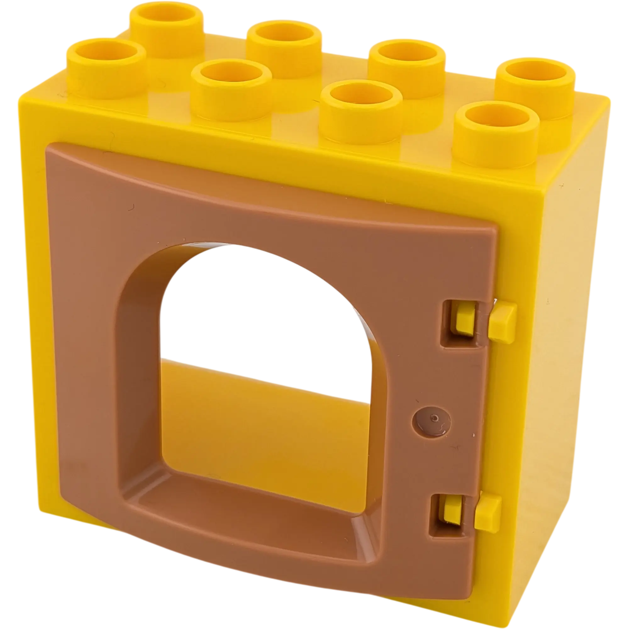 Lego Duplo 61649 Fensterrahmen Gelb mit braunem Rundbogen