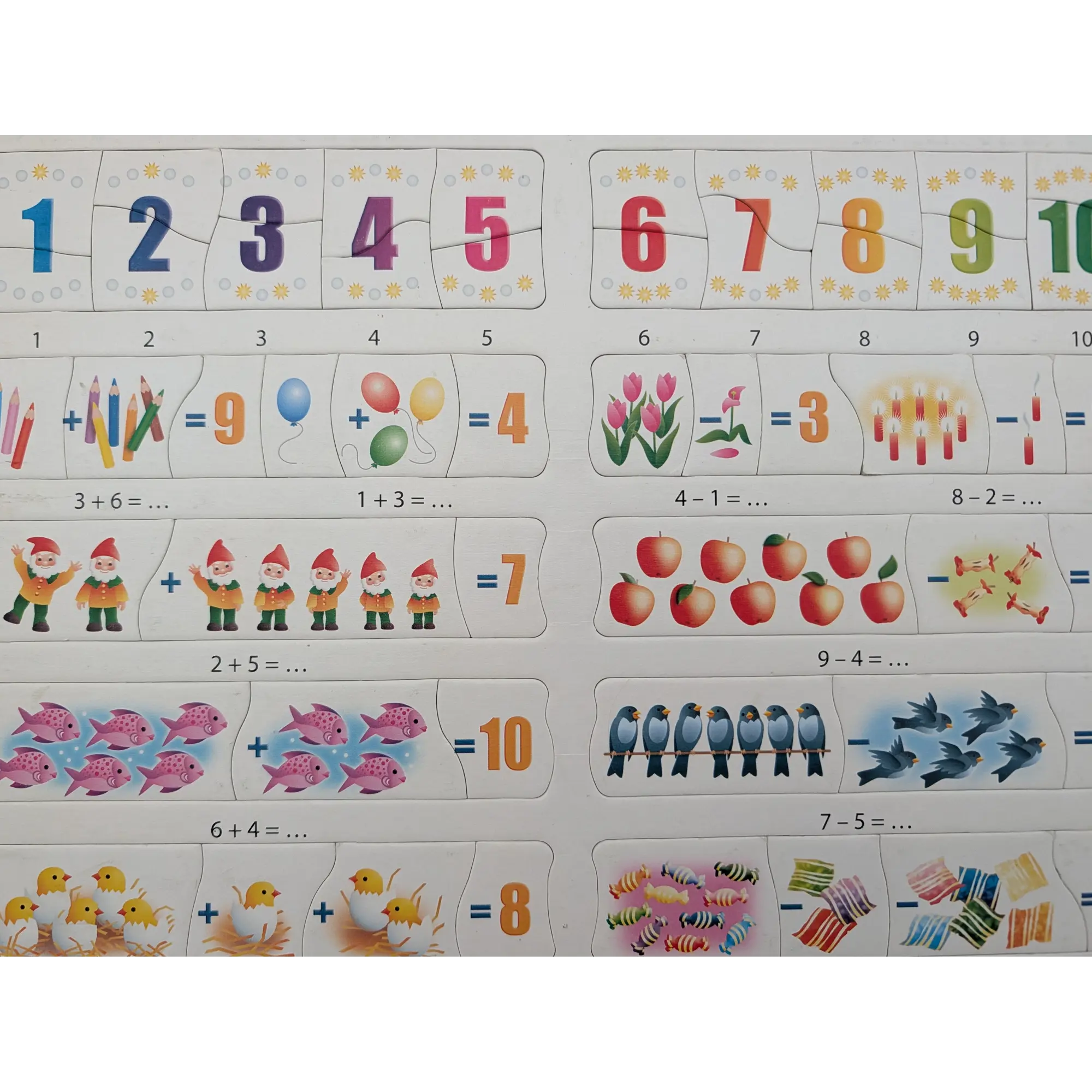 Ravensburger didacta Rahmenpuzzle Zahlen und Rechnen bis 10 52 Teile, Ansicht 2