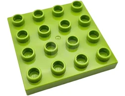 Lego Duplo 14721 Platte 4x4 Lime