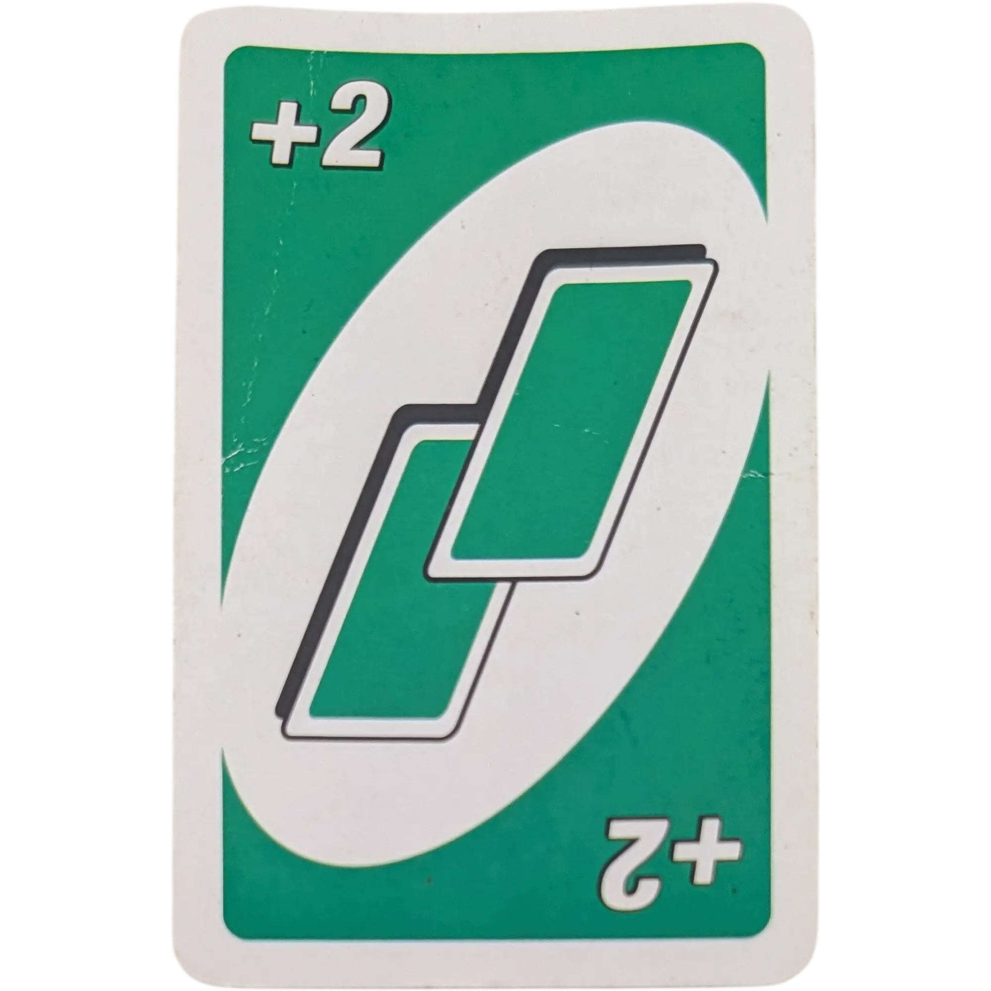 Mattel Uno Ersatzkarte plus zwei Karten ziehen Grün
