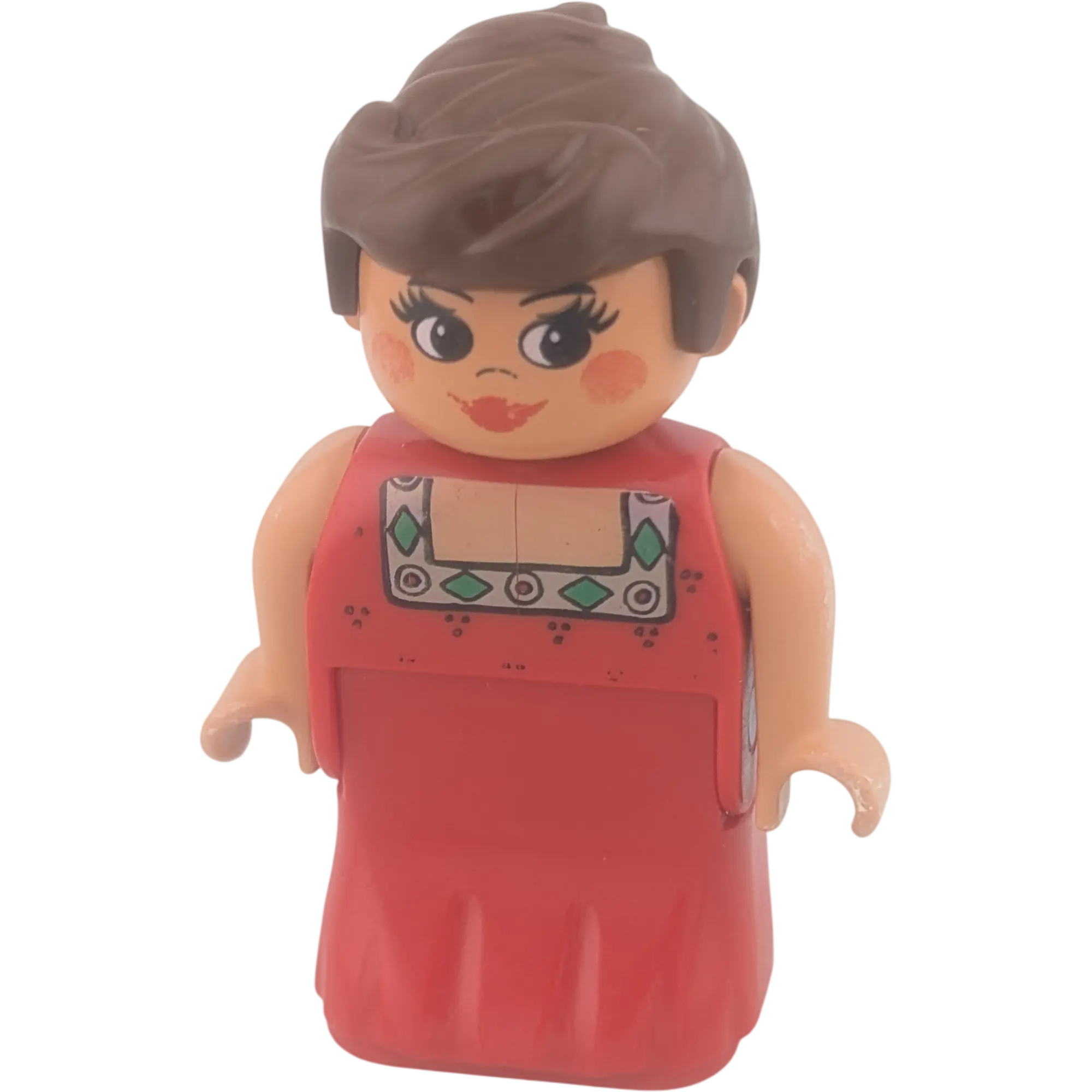 Lego Duplo Figur Frau 47394 Feine Dame im roten Kleid 