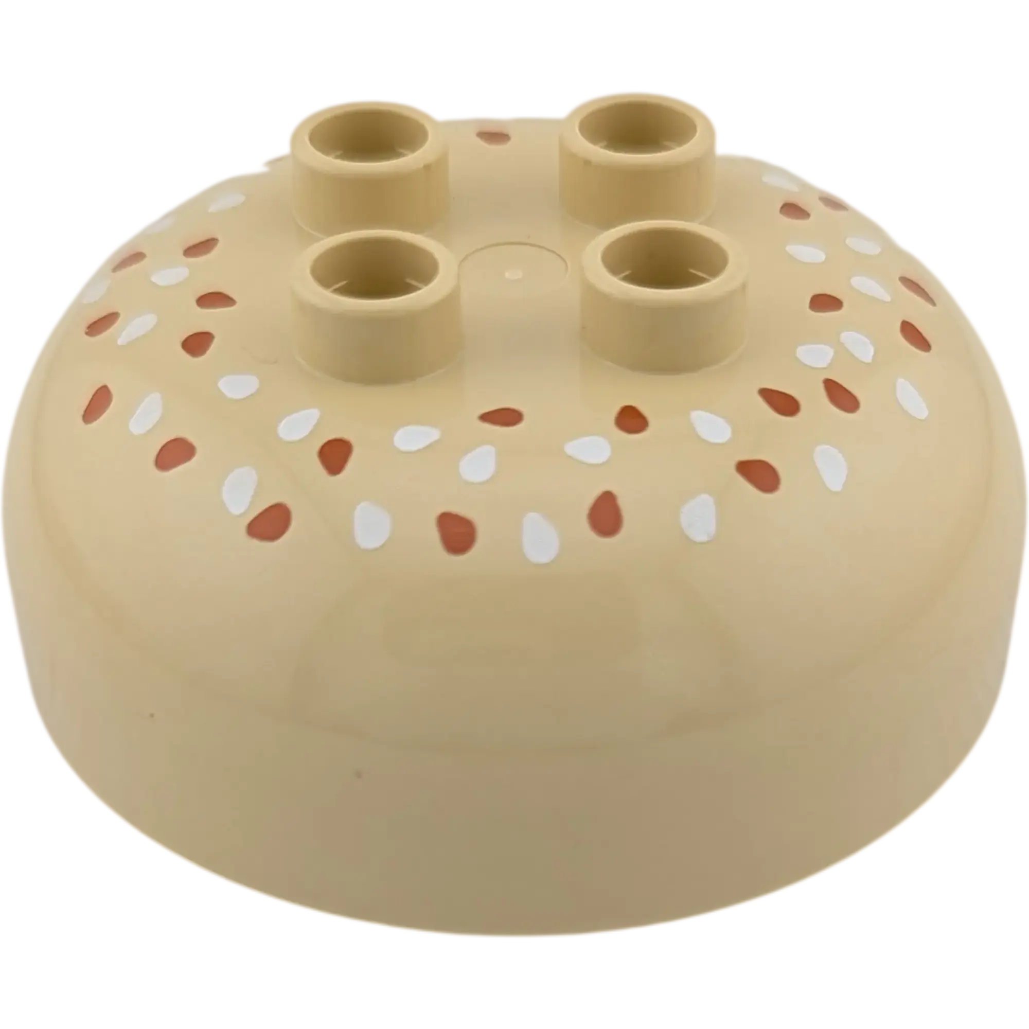 Lego Duplo Muffin Cupcake Oberteil Kuchen zum wechseln Hellbraun mit Streuseln