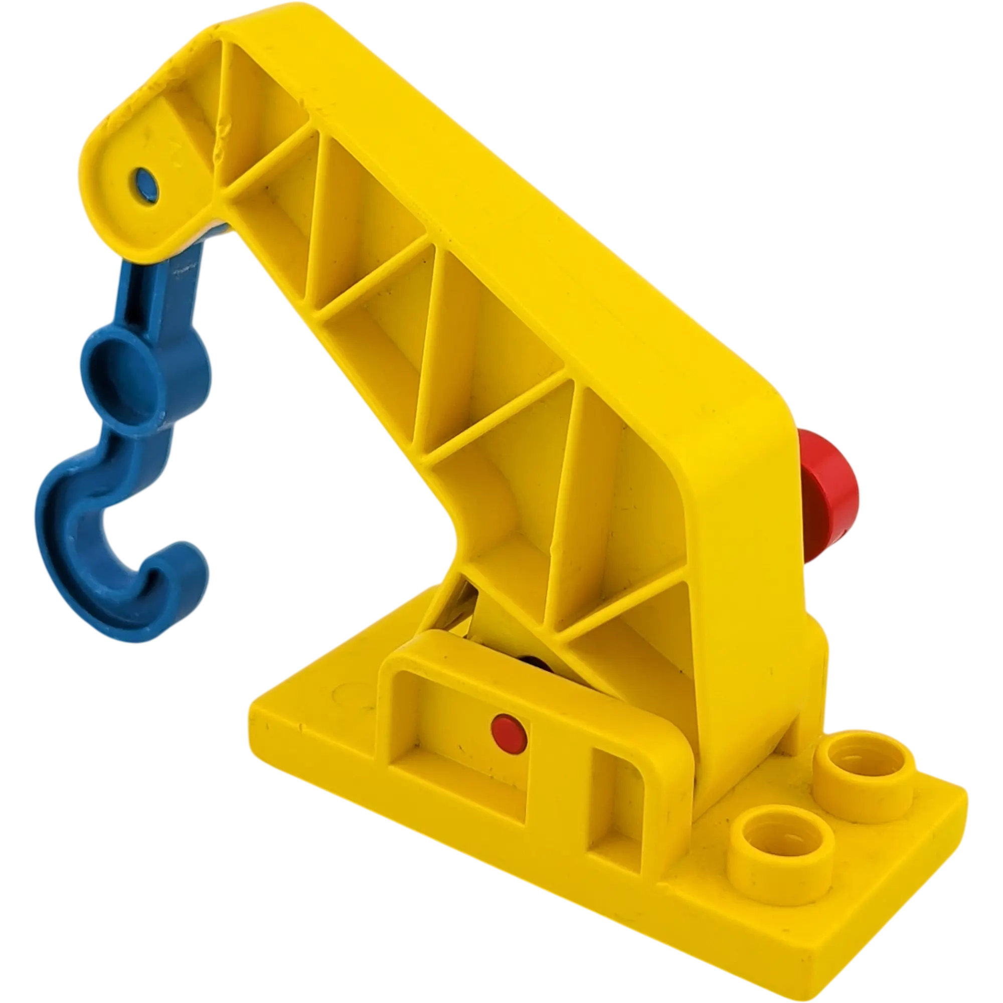 Lego Duplo 4882 Kran Arm Haken Gelb Schwarz Rot Hacken Blau B-Ware